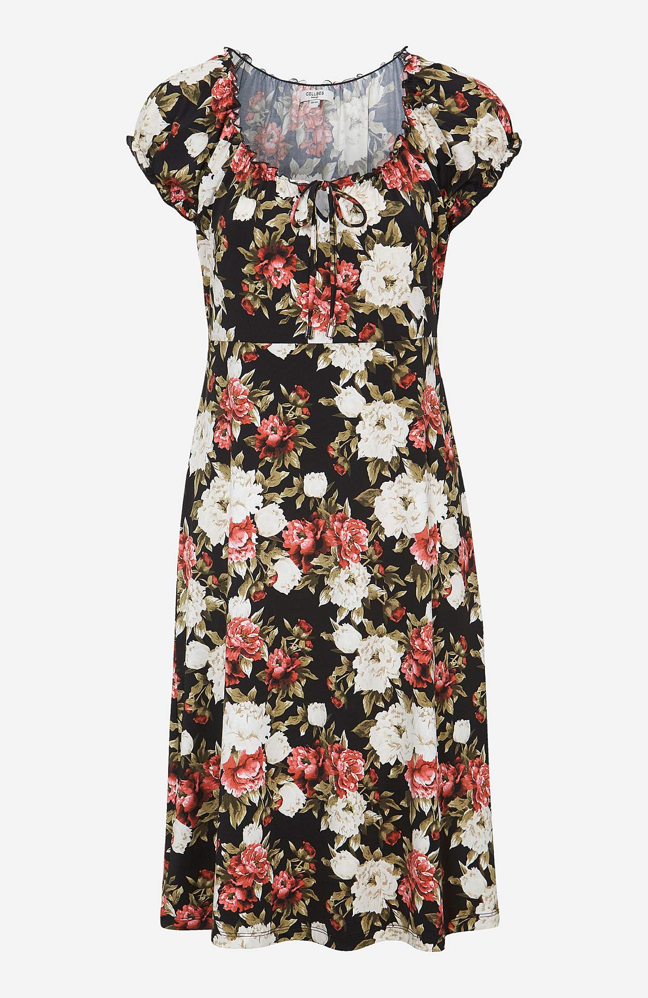 Patterned off-shoulder dress