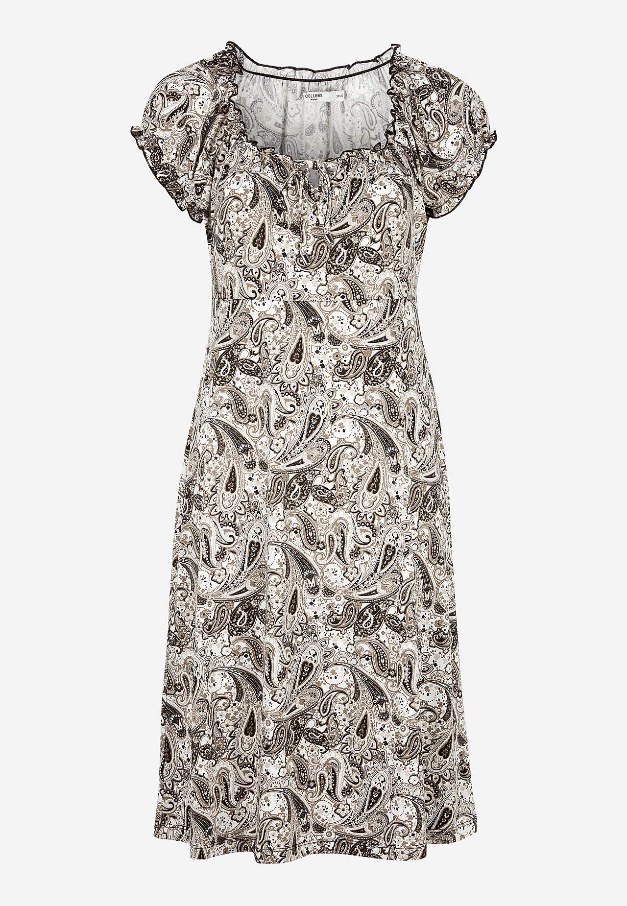 Patterned off-shoulder dress