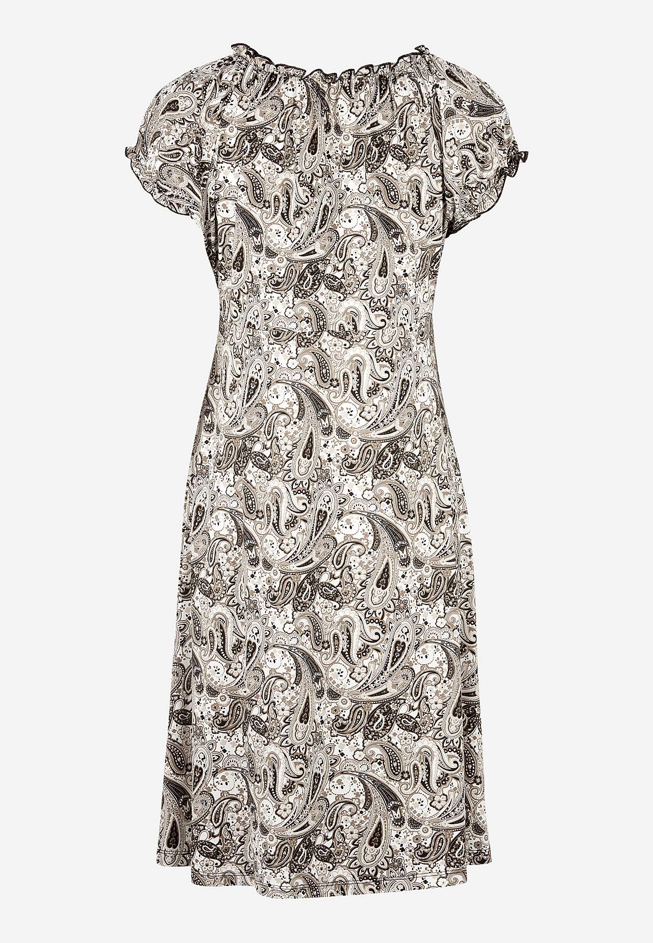 Patterned off-shoulder dress