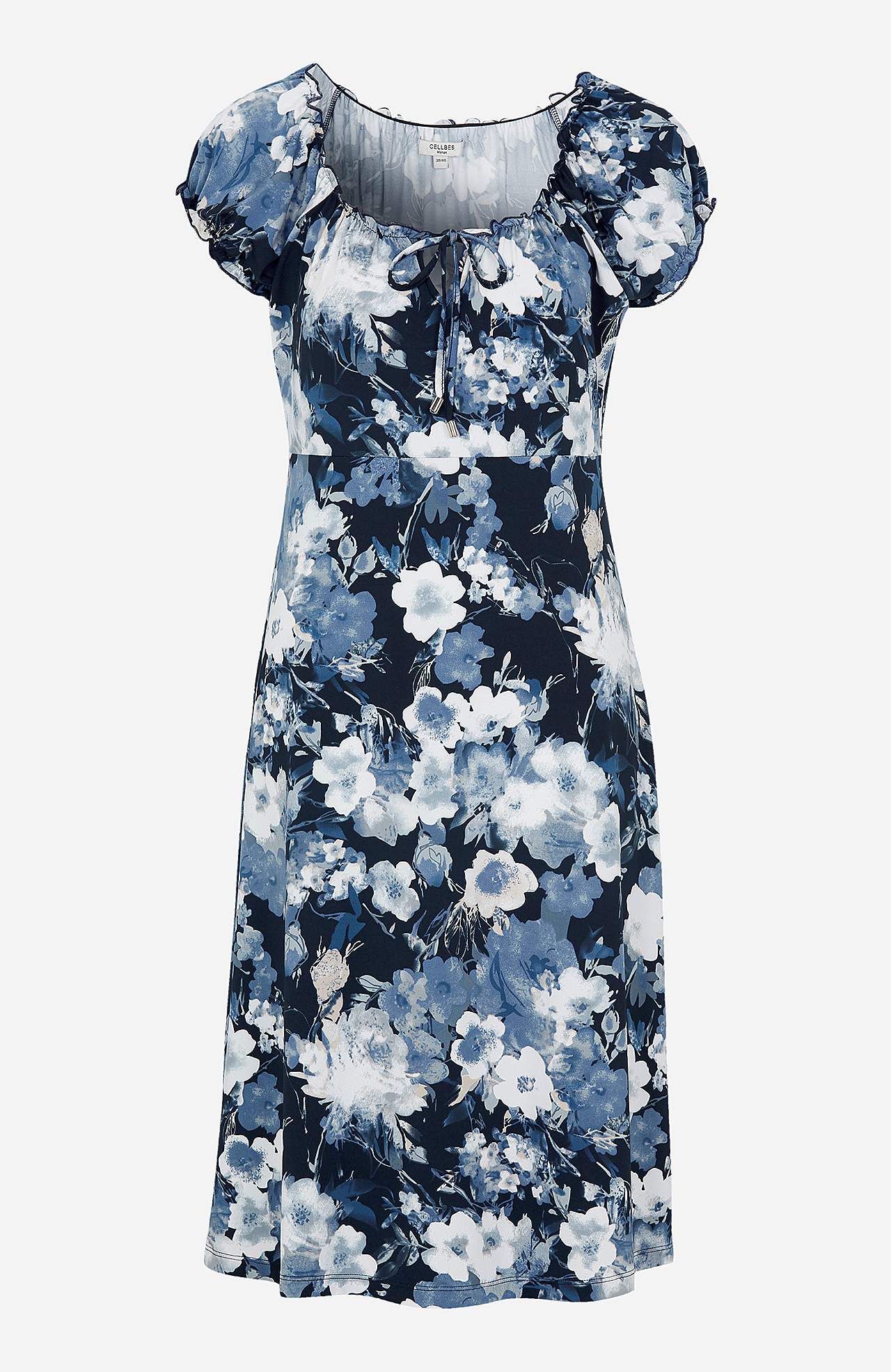 Patterned off-shoulder dress