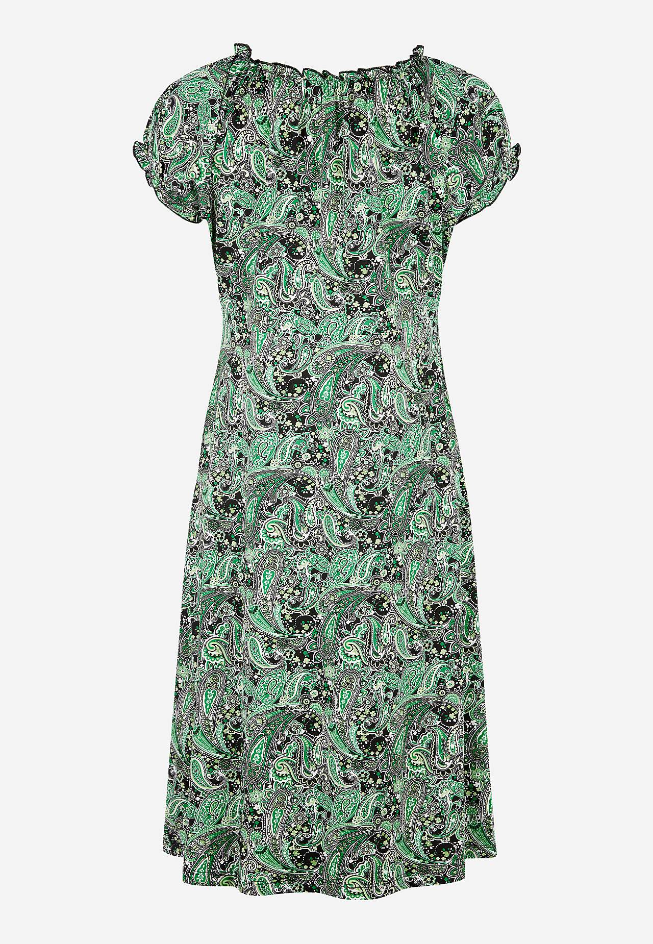 Patterned off-shoulder dress