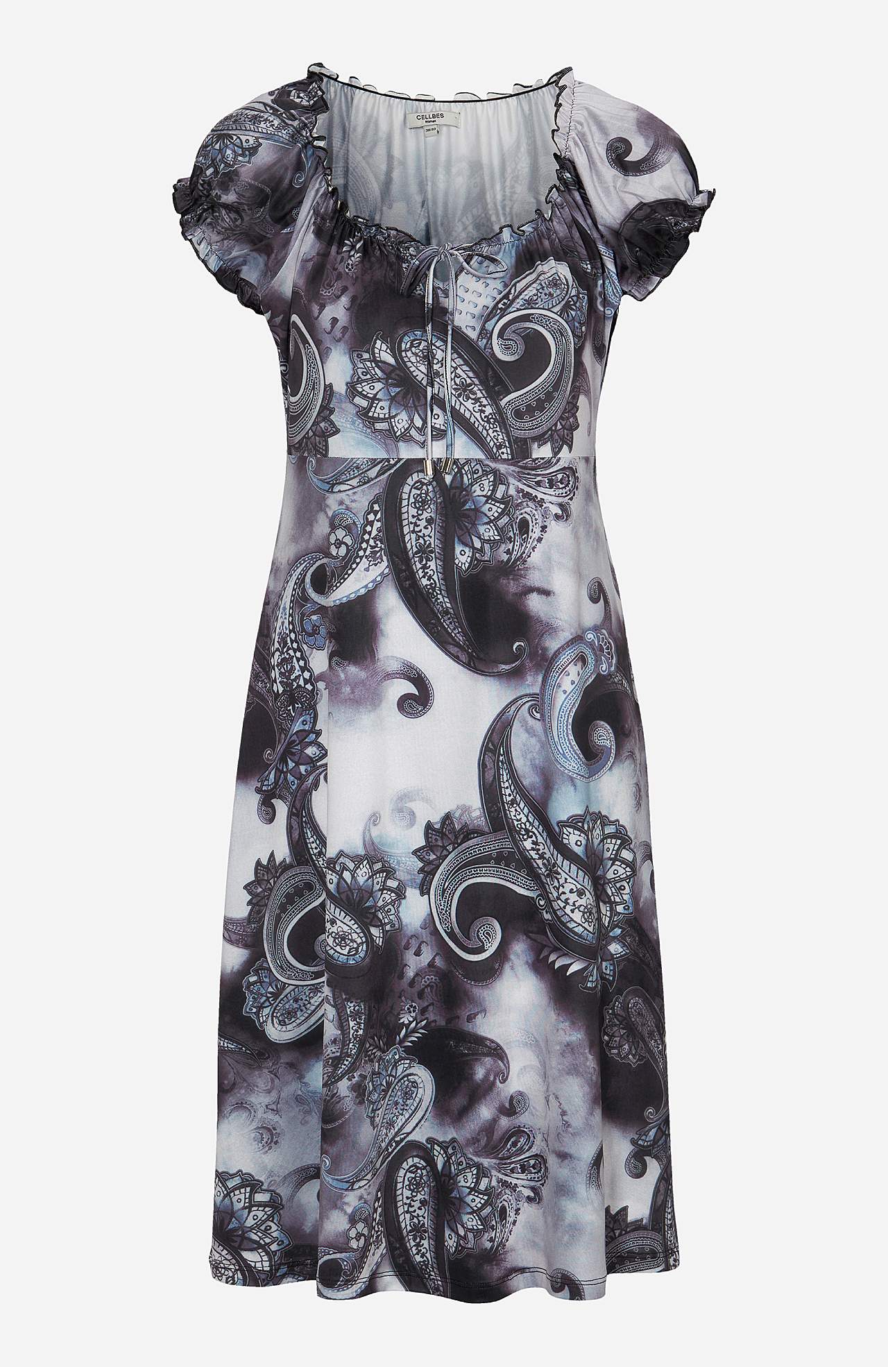 Patterned off-shoulder dress