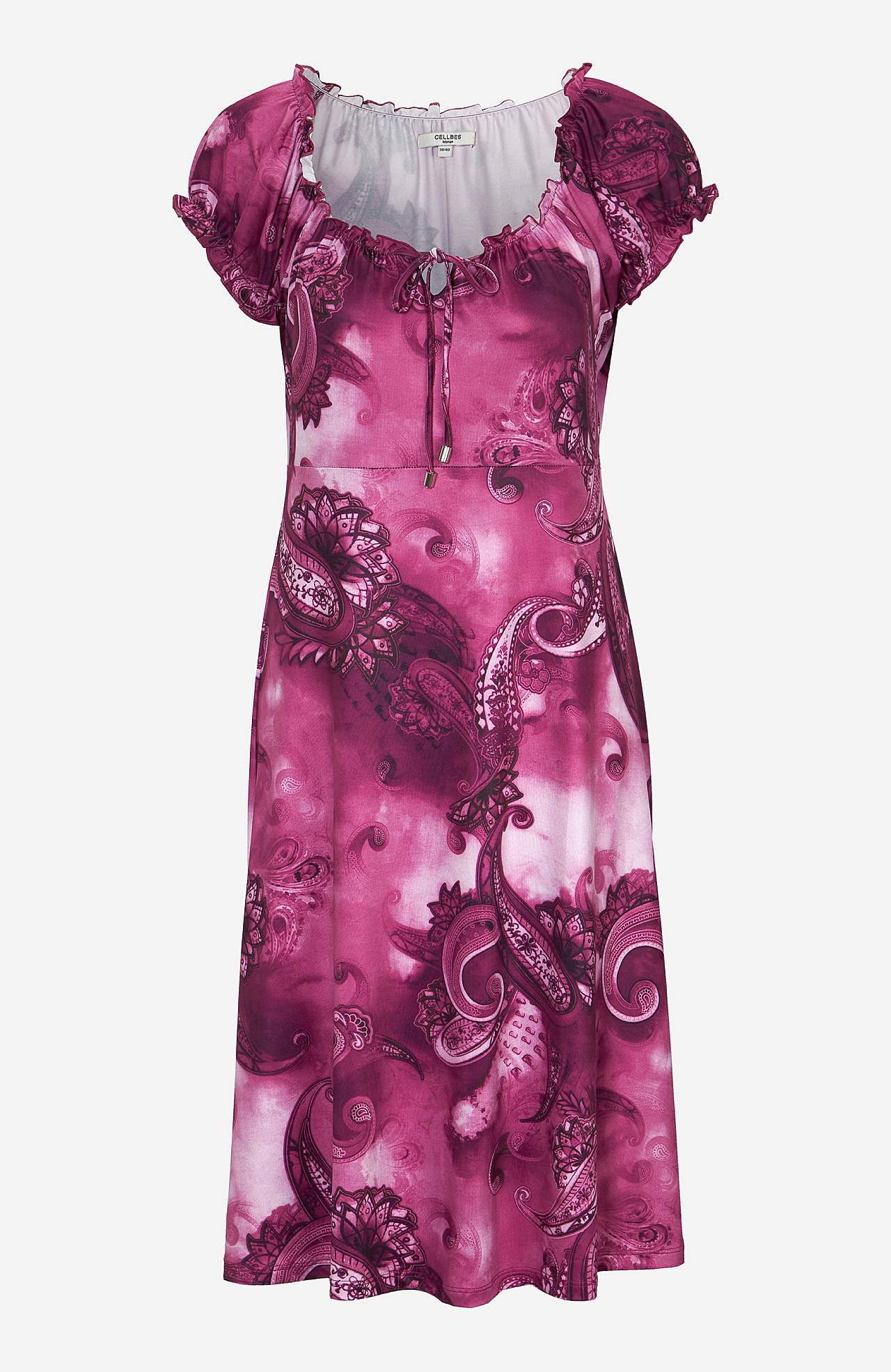 Patterned off-shoulder dress