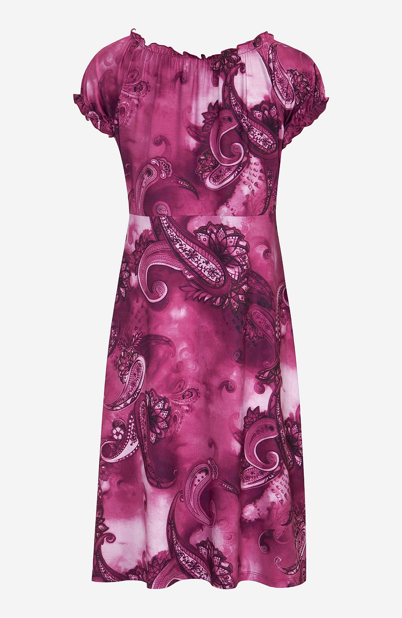 Patterned off-shoulder dress