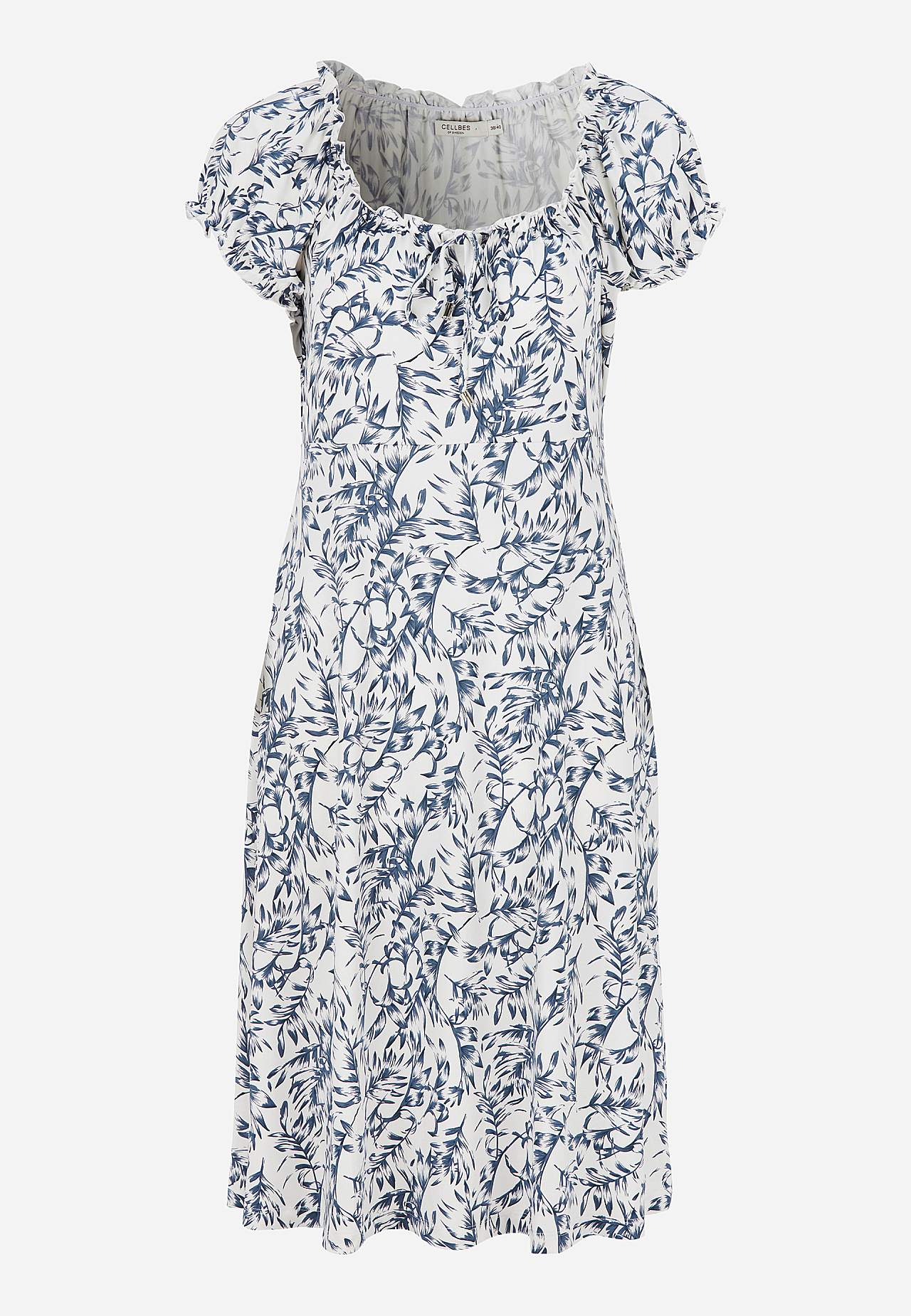 Patterned off-shoulder dress