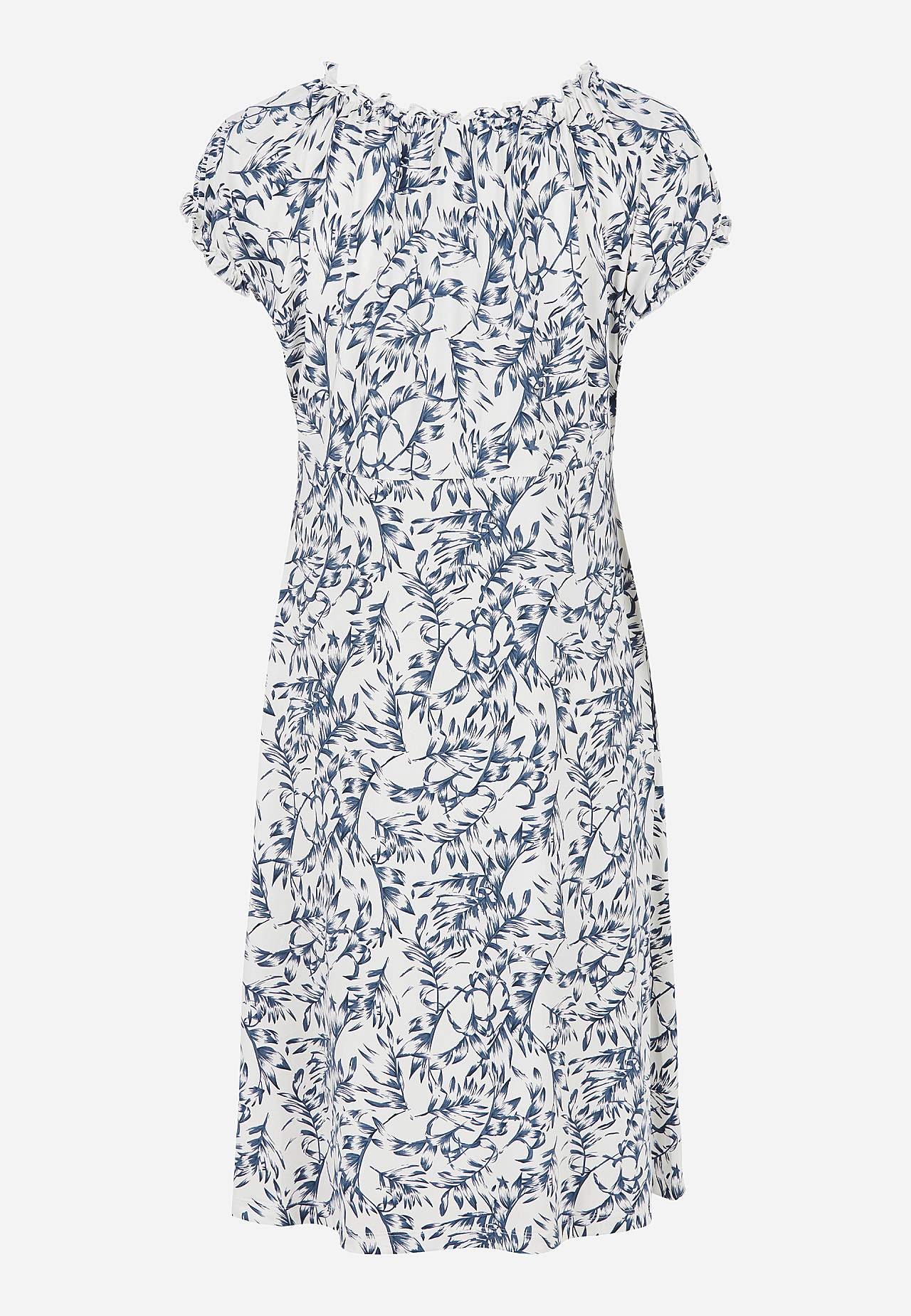 Patterned off-shoulder dress