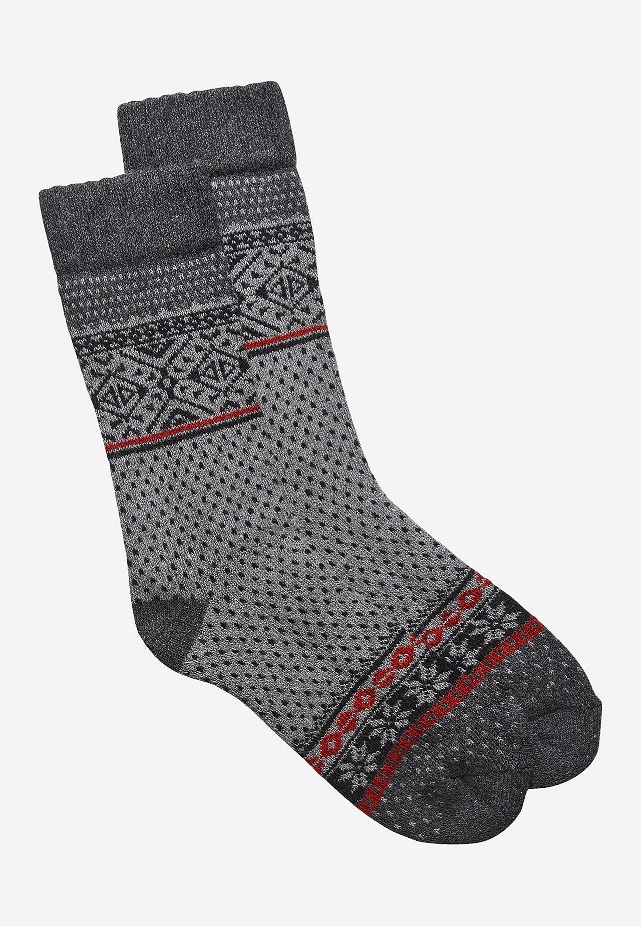 Patterned stocking in wool mix
