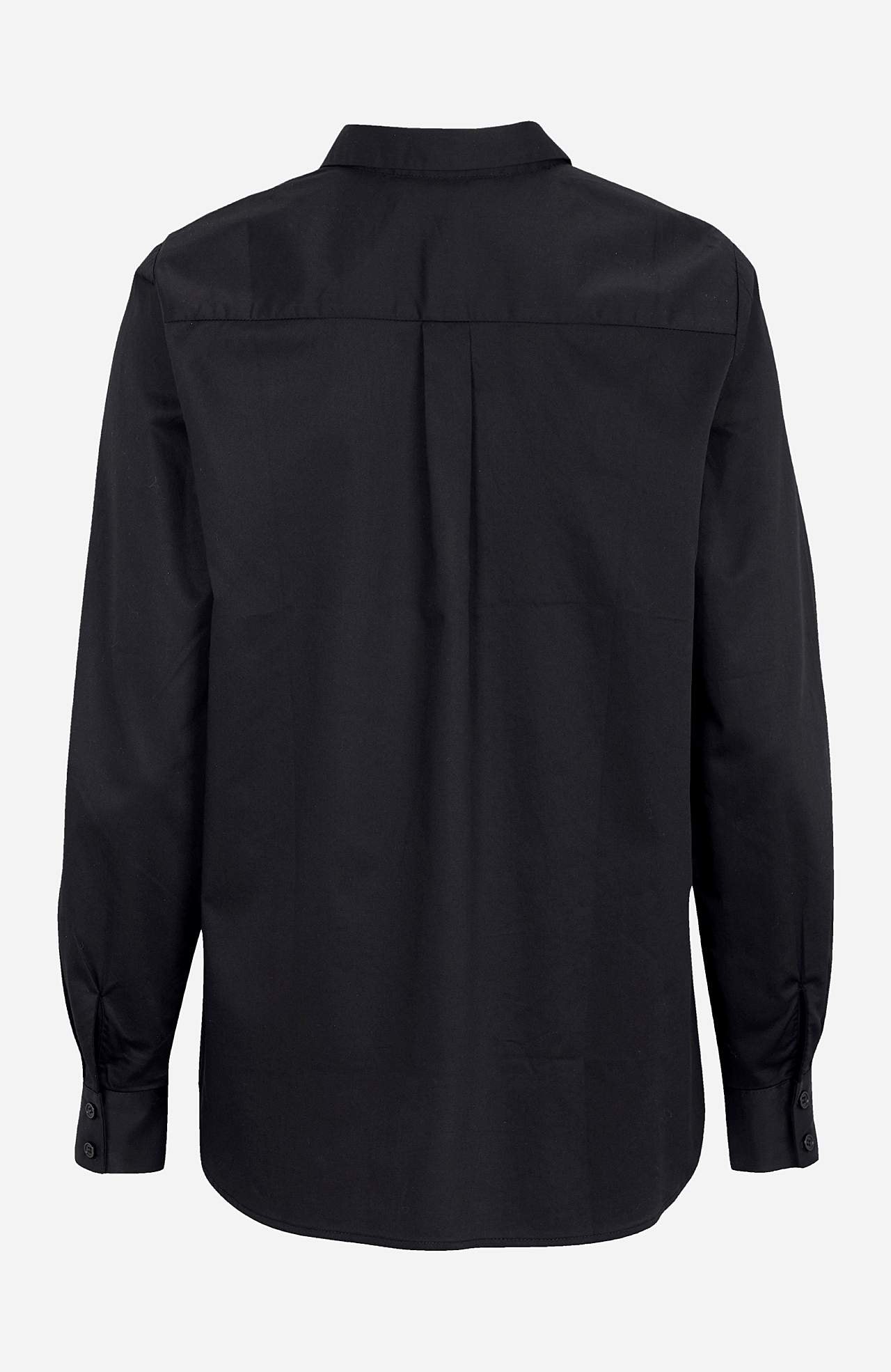 Shirt in cotton satin