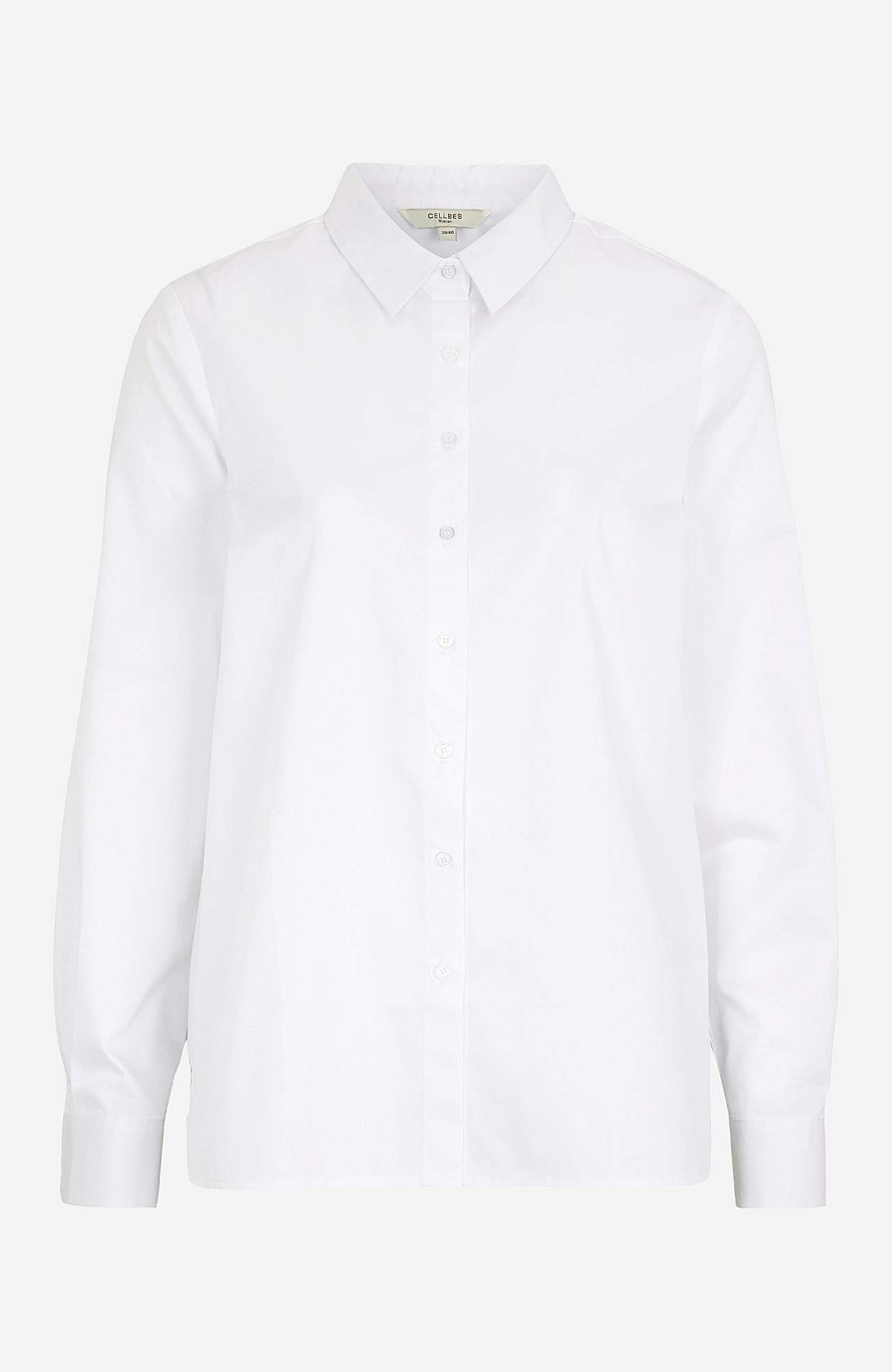 Shirt in cotton satin
