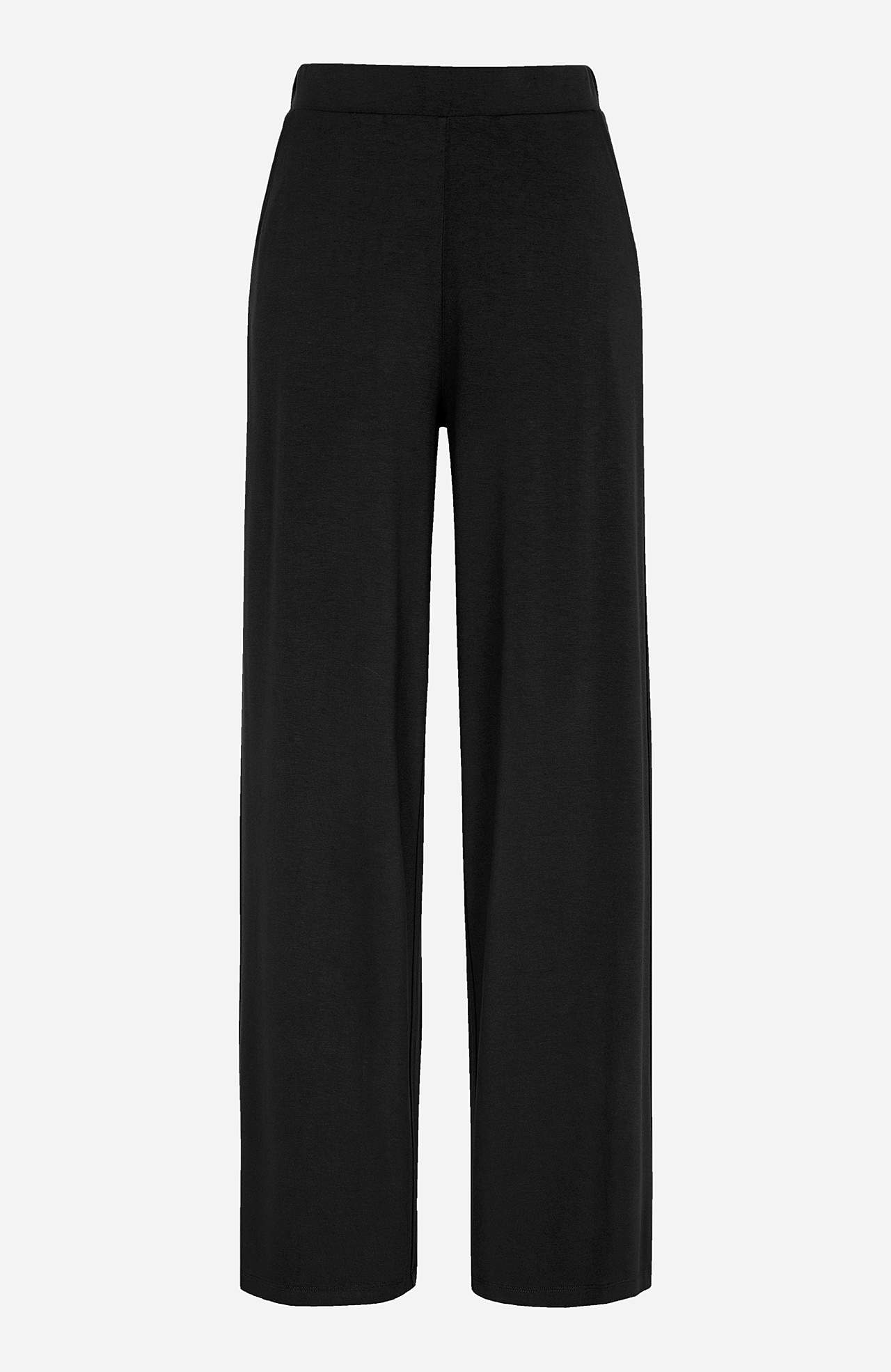 Wide jersey pants