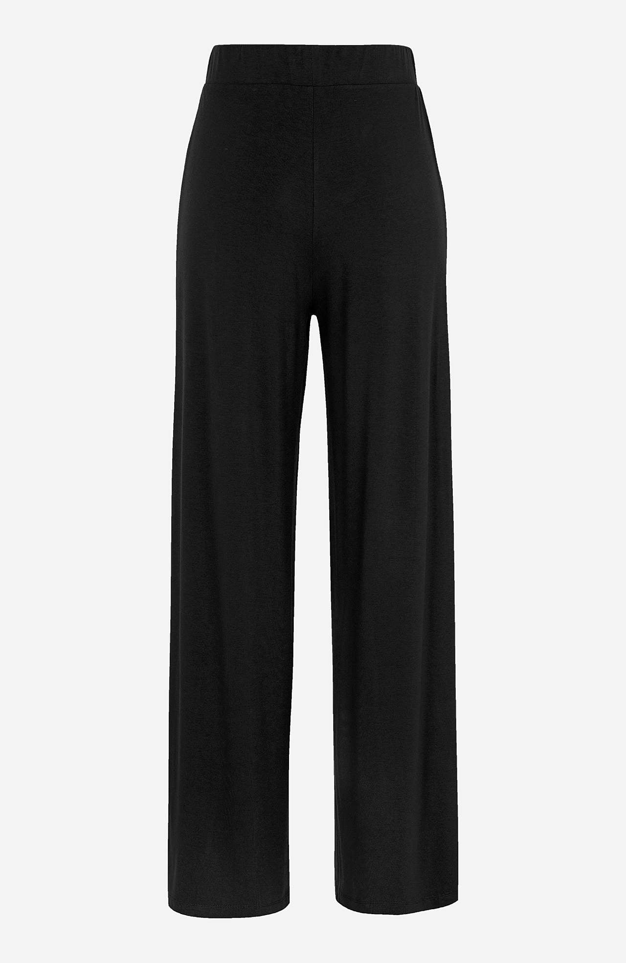 Wide jersey pants