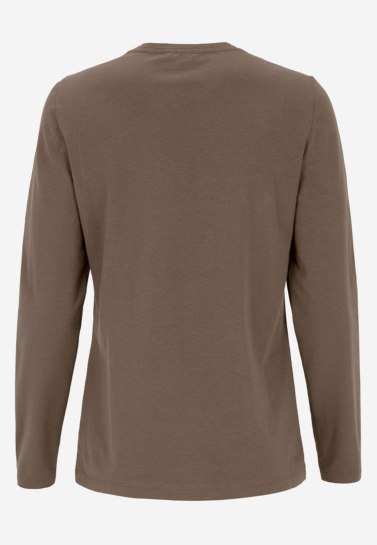 Long-sleeved jersey top in organic cotton