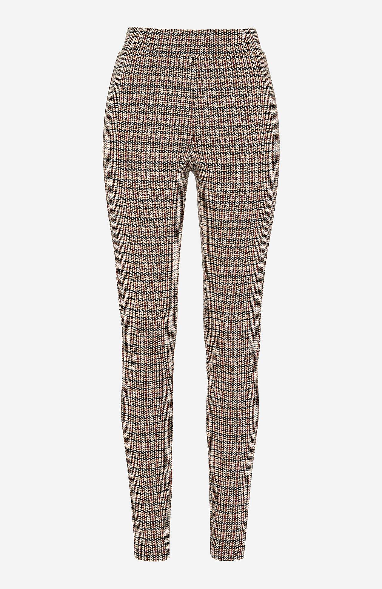 Checked leggings