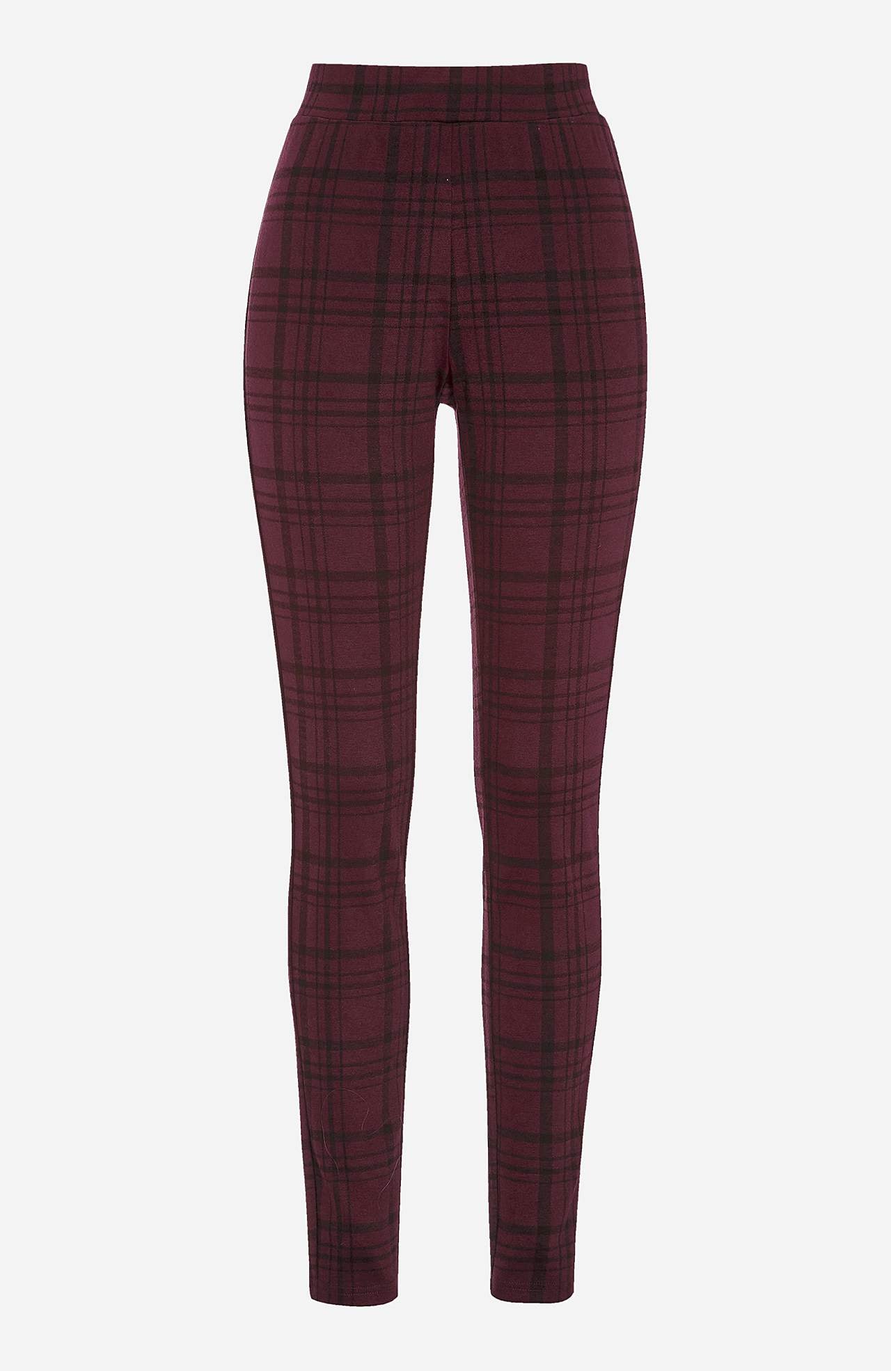 Checked leggings