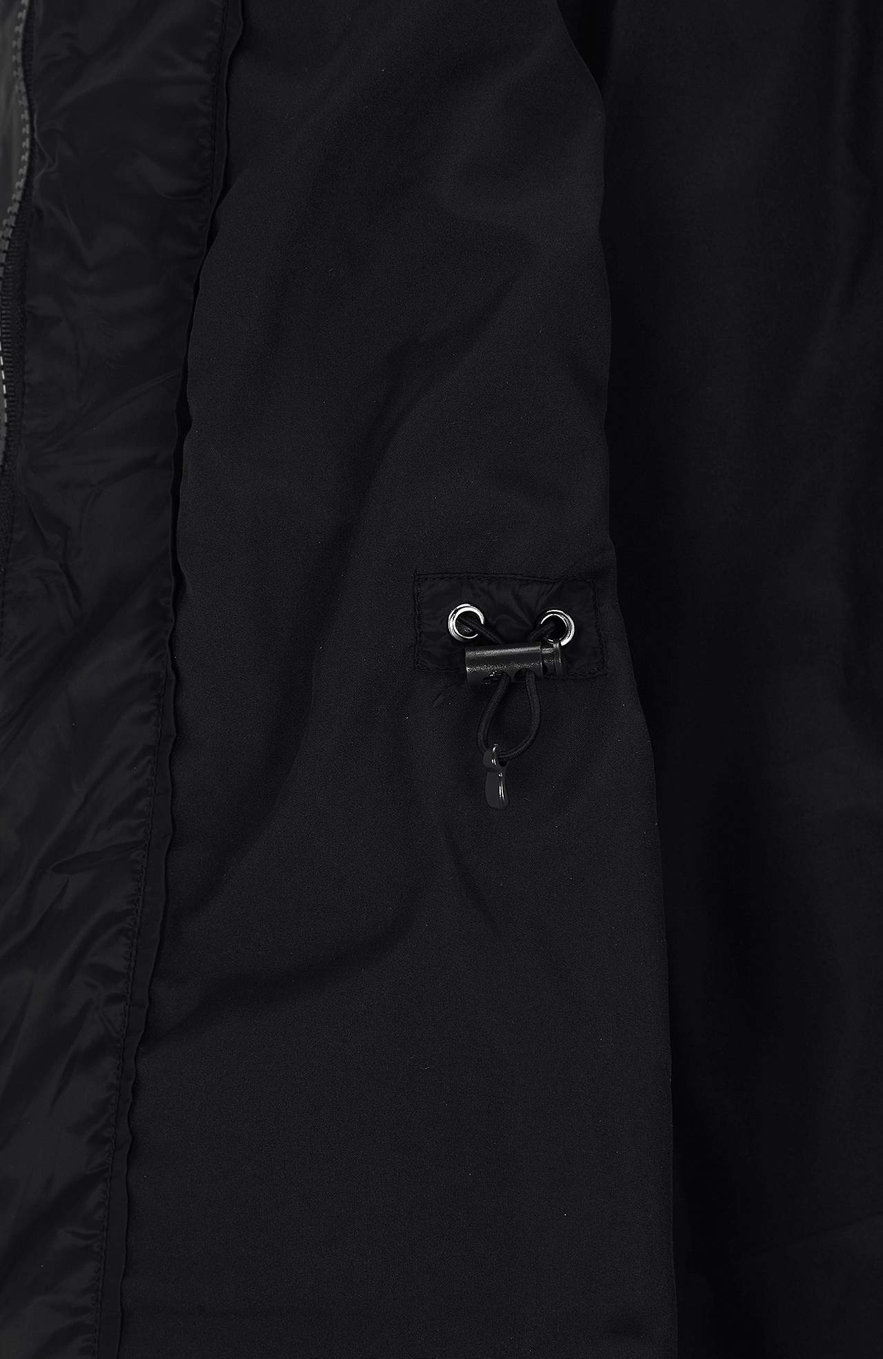Quilted coat with hood