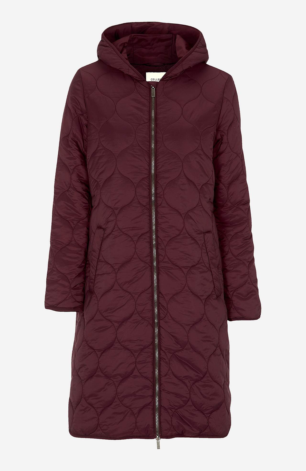 Quilted coat with hood