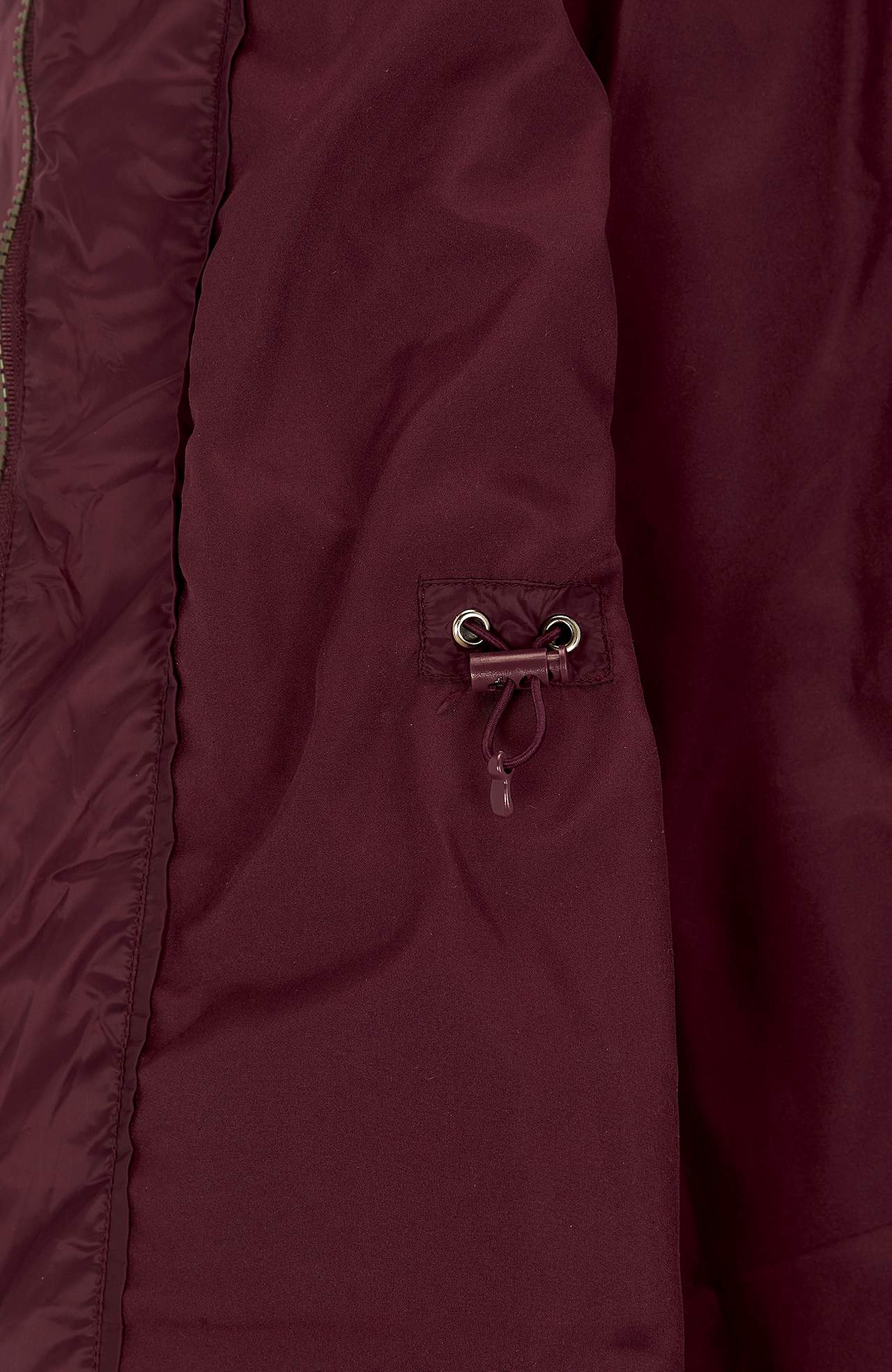 Quilted coat with hood