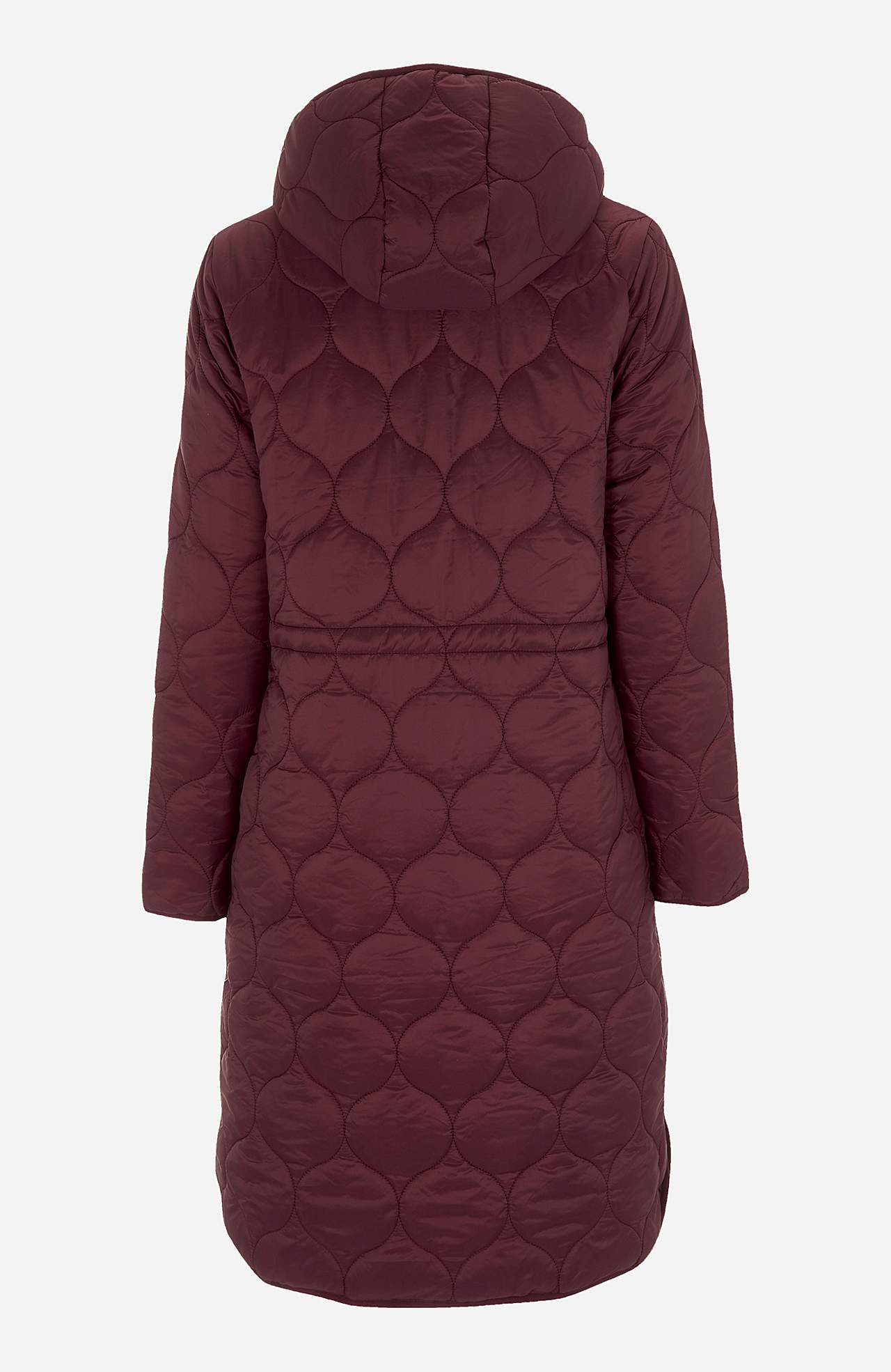 Quilted coat with hood