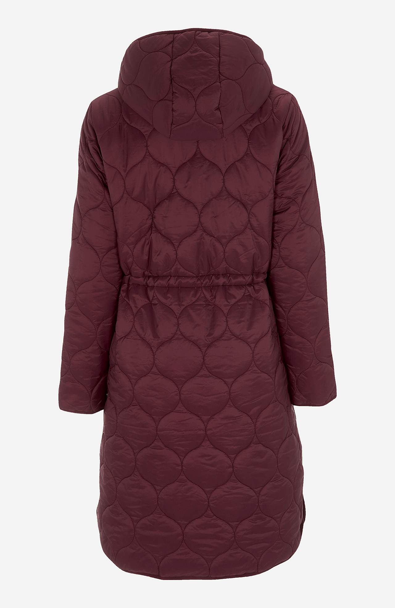 Quilted coat with hood