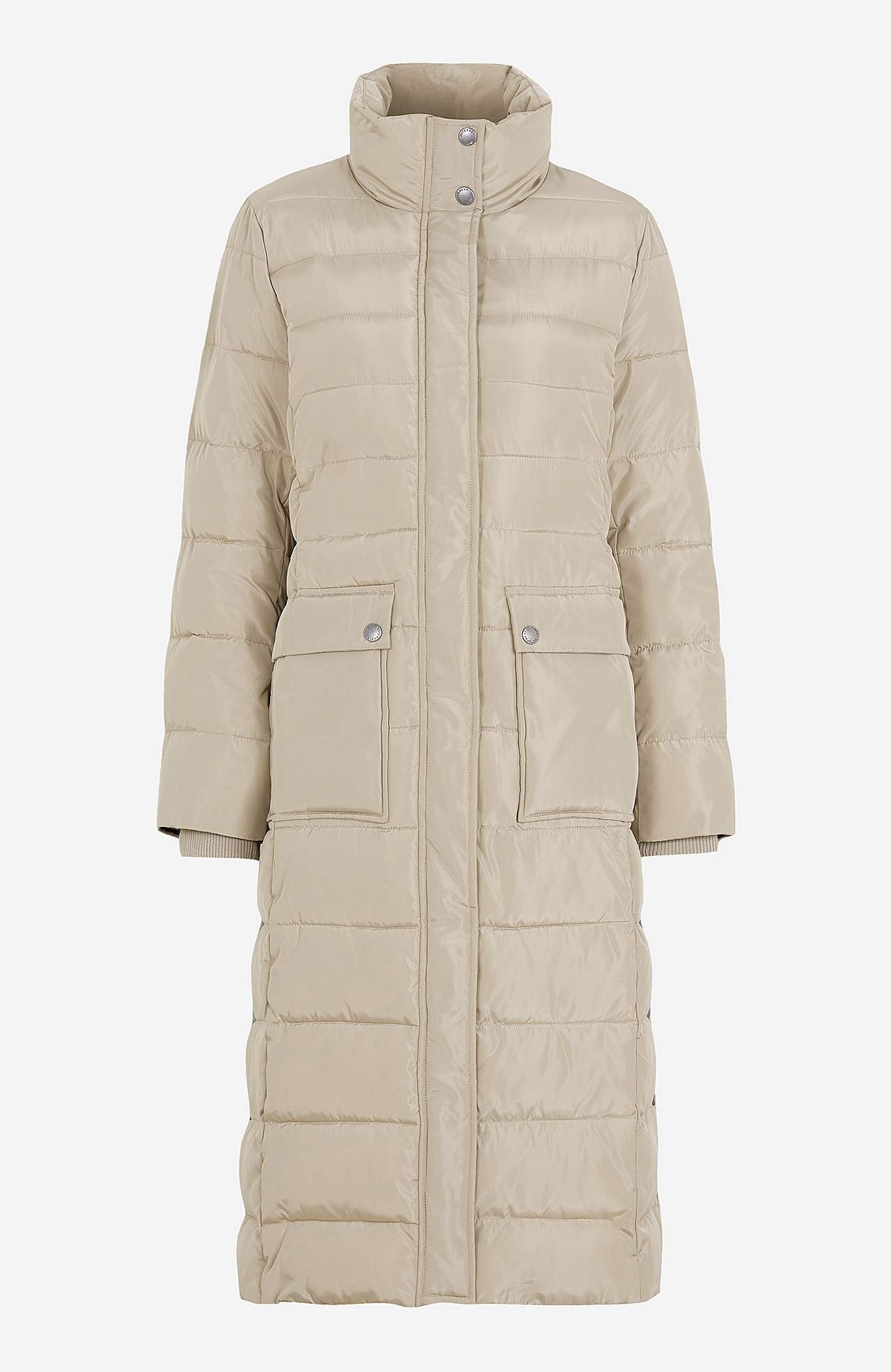 Long, padded coat