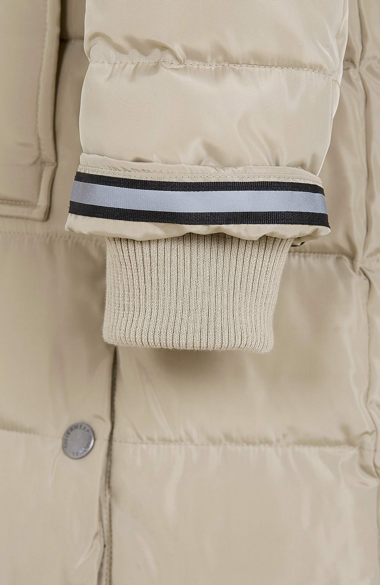 Long, padded coat