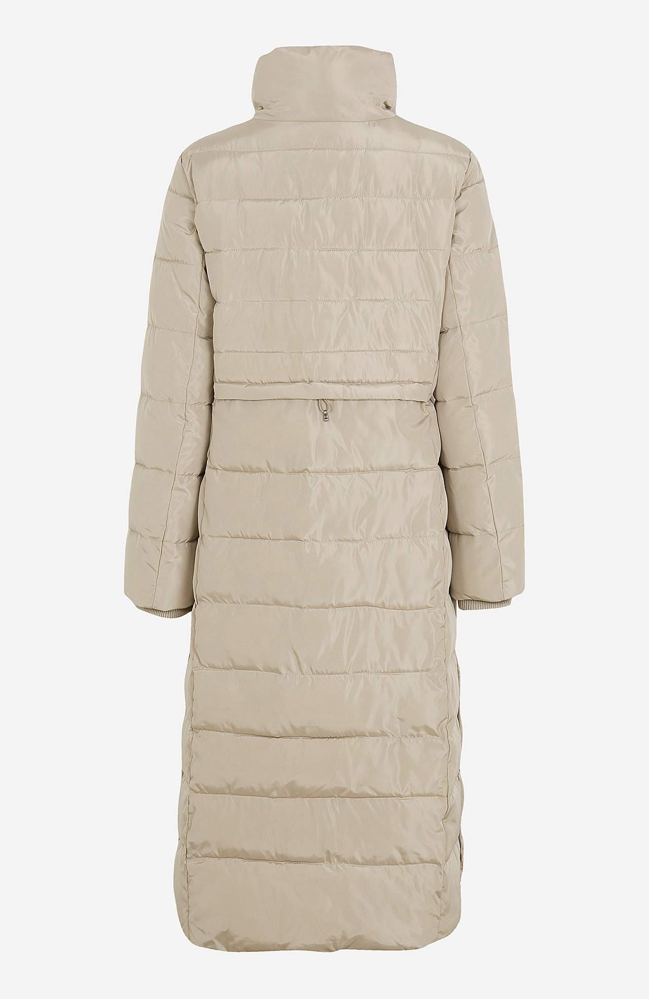 Long, padded coat