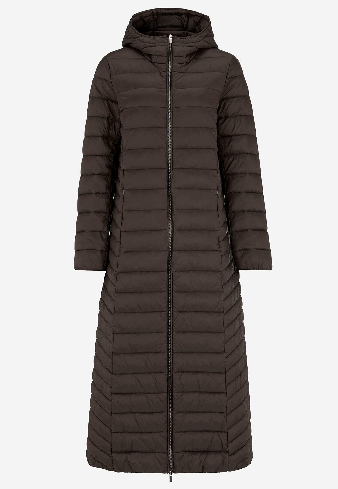 Long lightweight puffer coat
