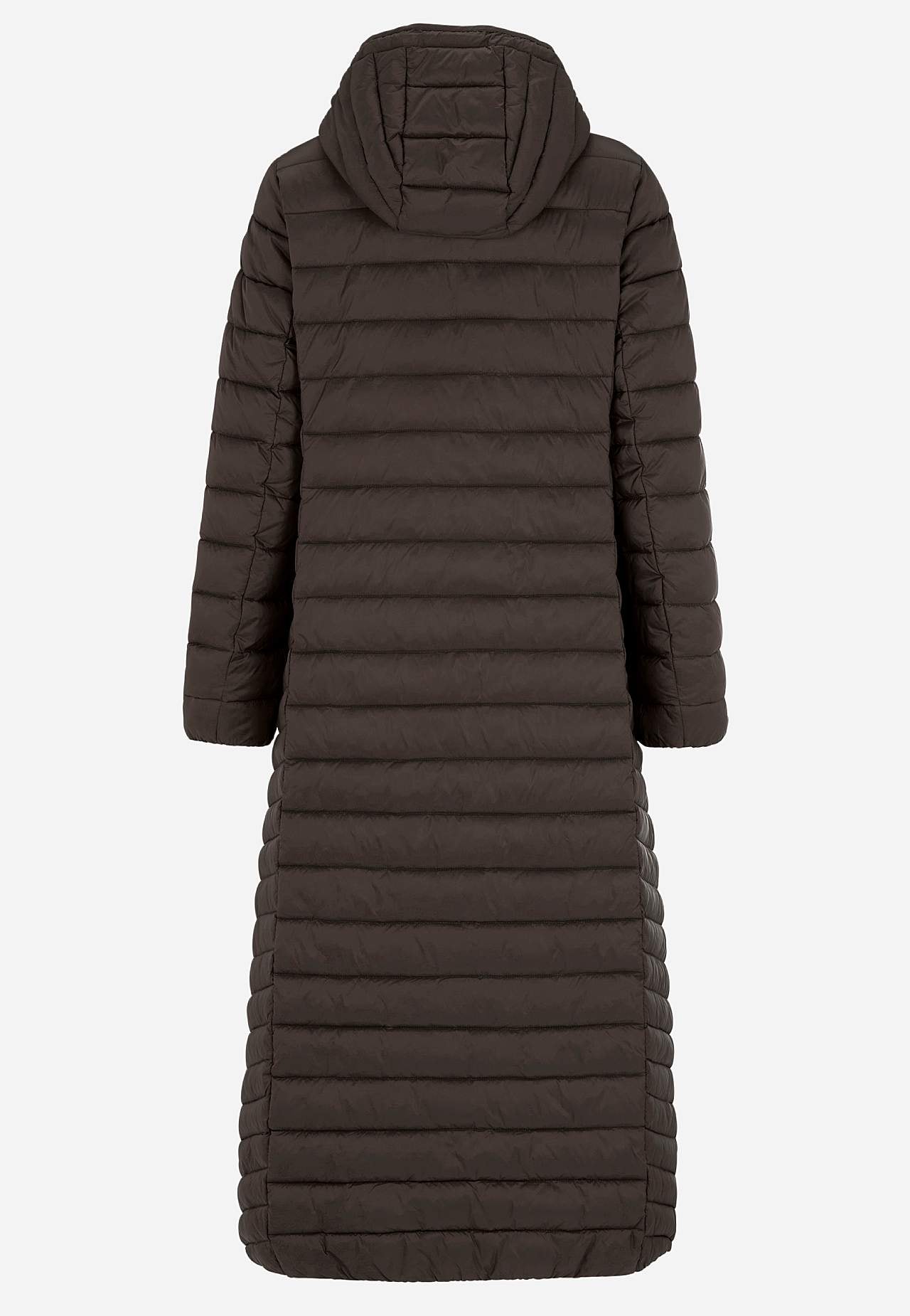 Long lightweight puffer coat