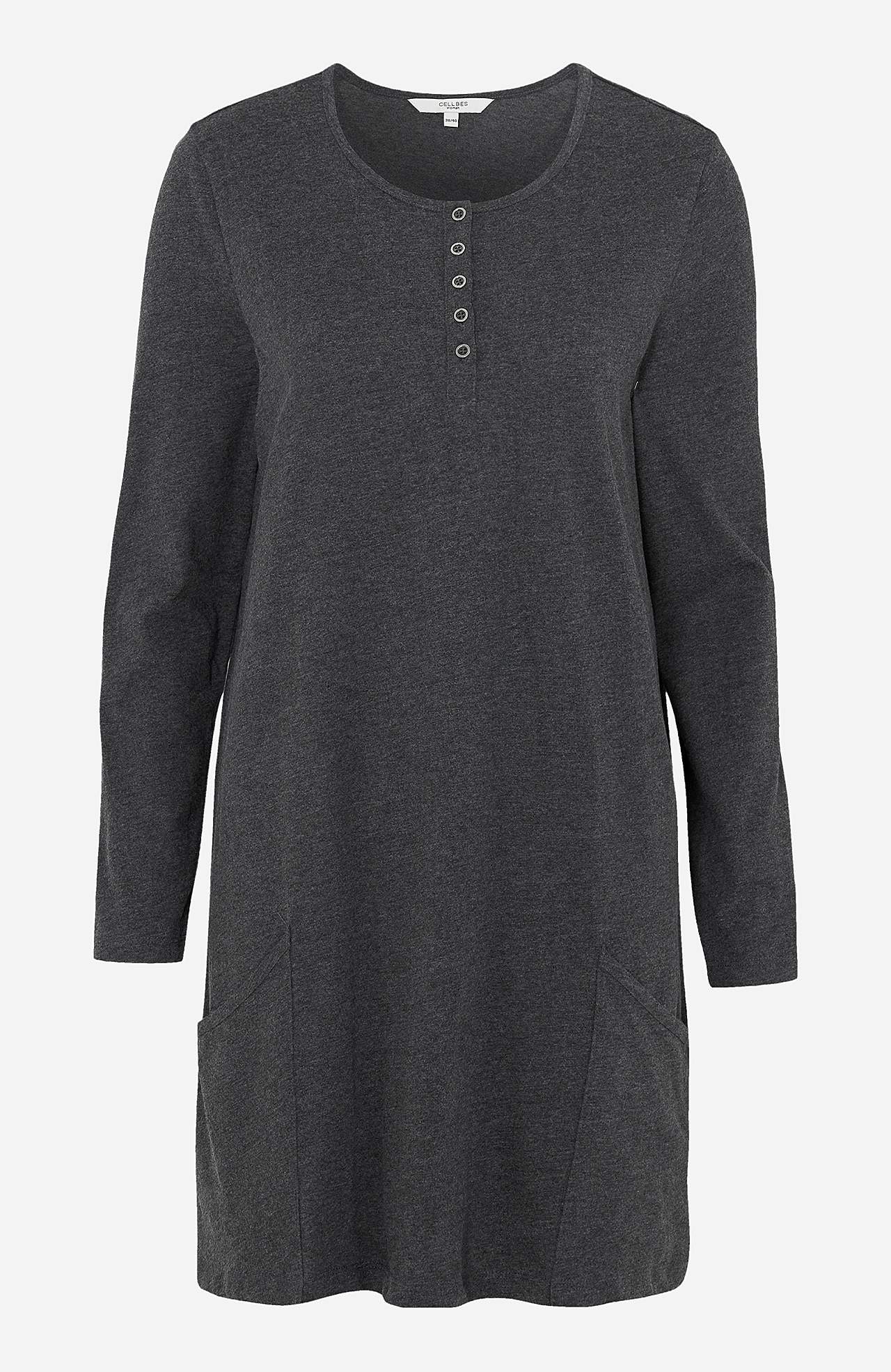 Long-sleeved jersey tuniq with pockets Hilda
