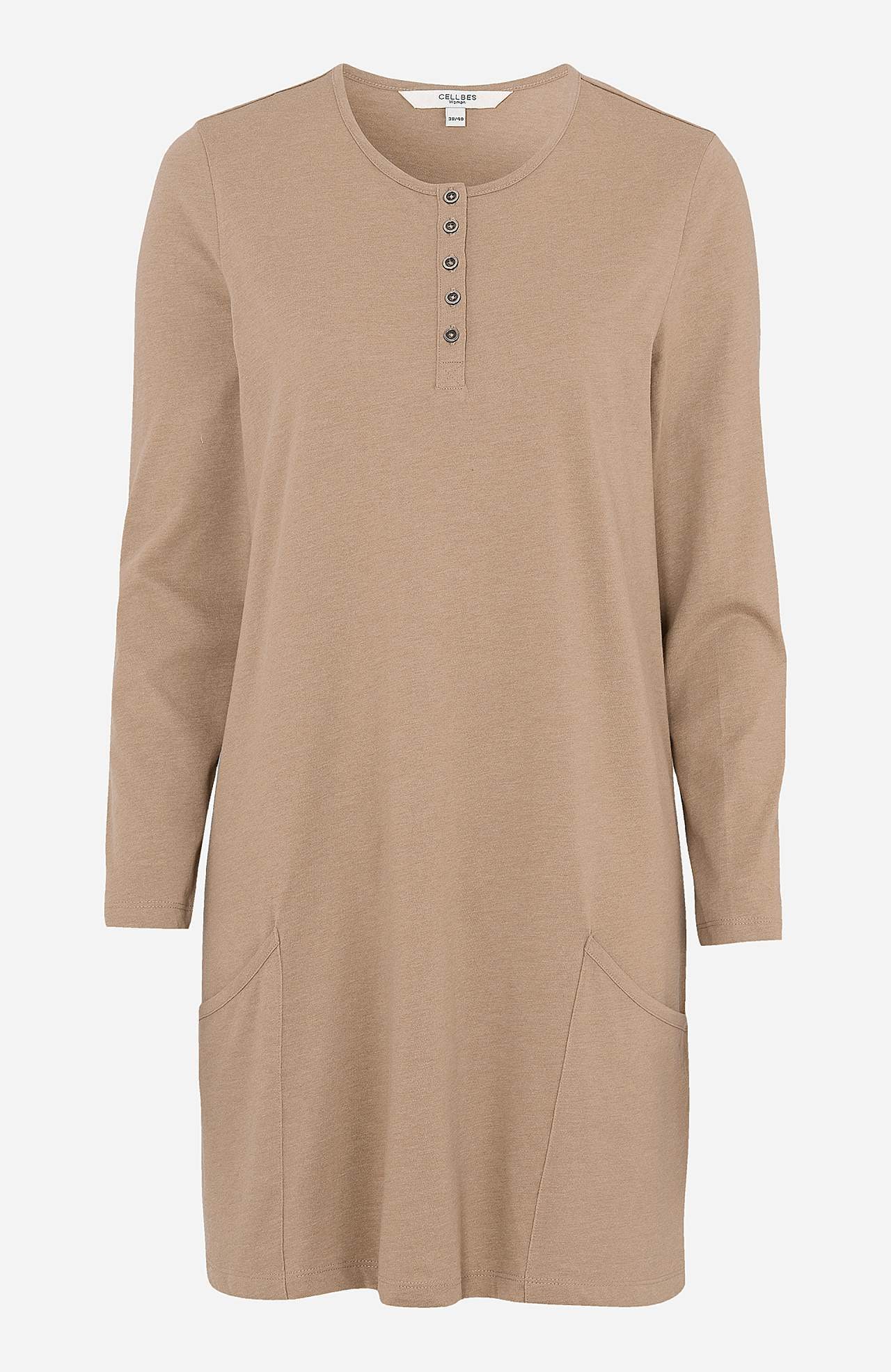 Long-sleeved jersey tuniq with pockets Hilda