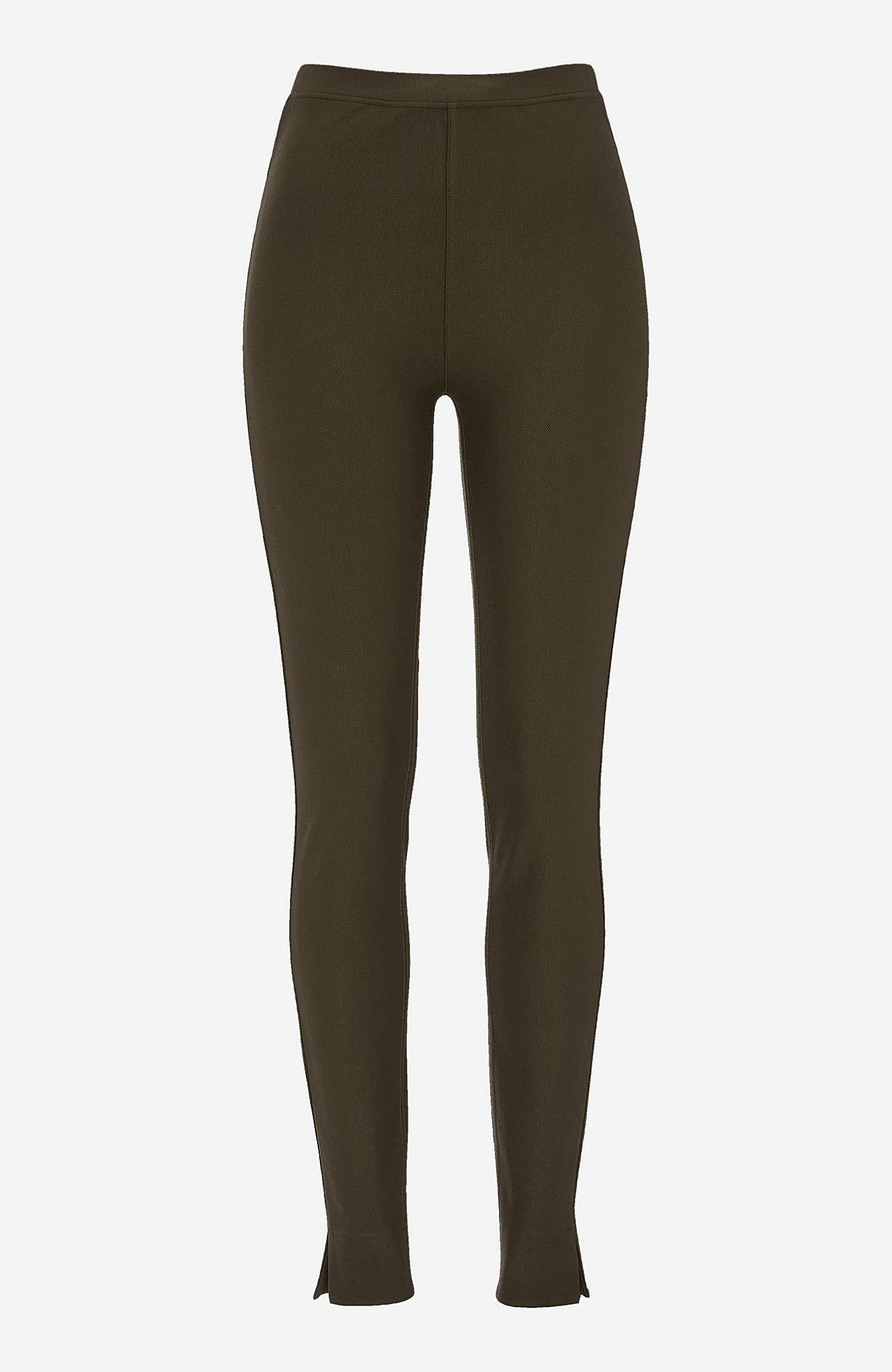 Leggings in jersey with stretch twill