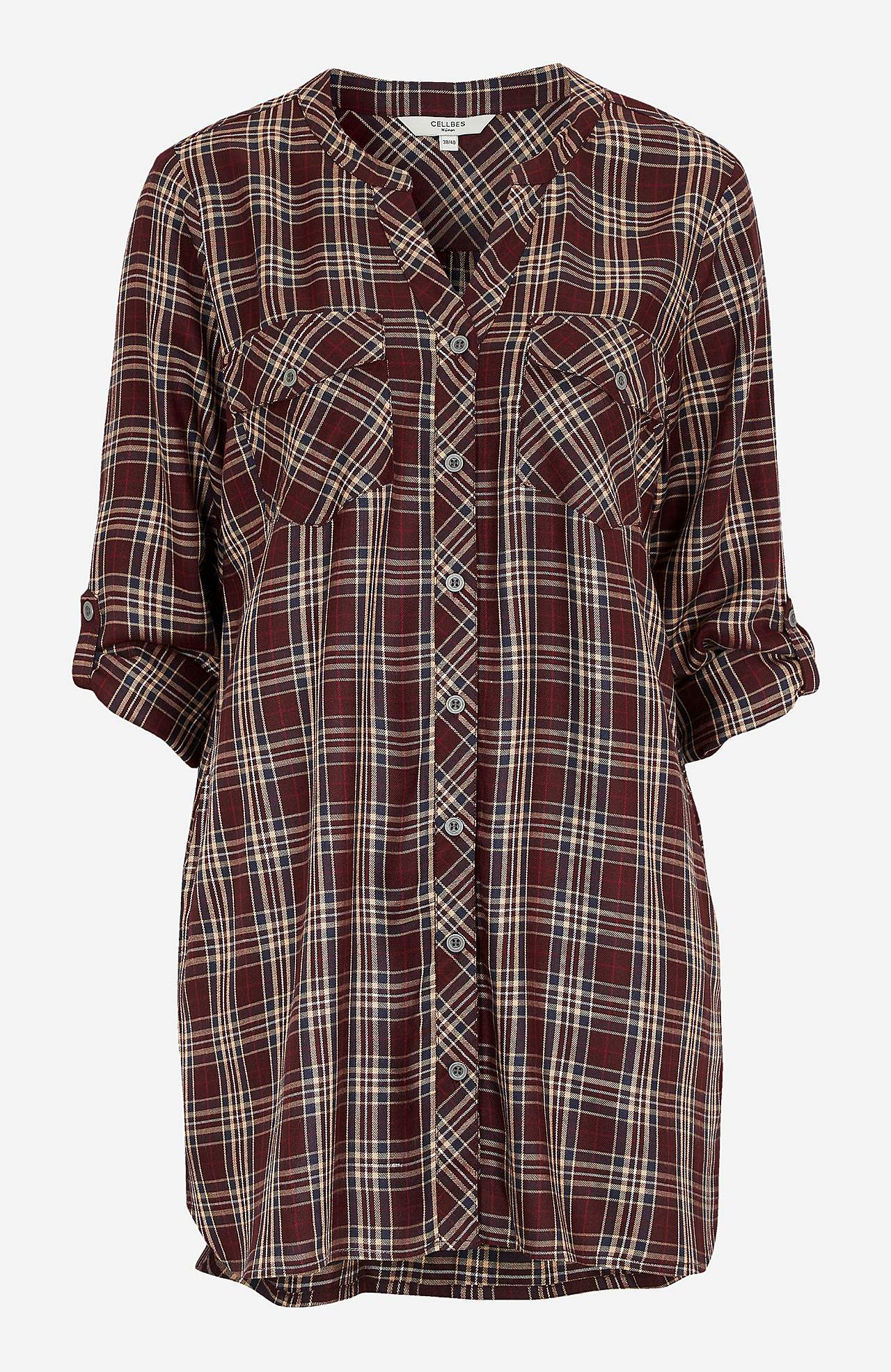 Checked tunic