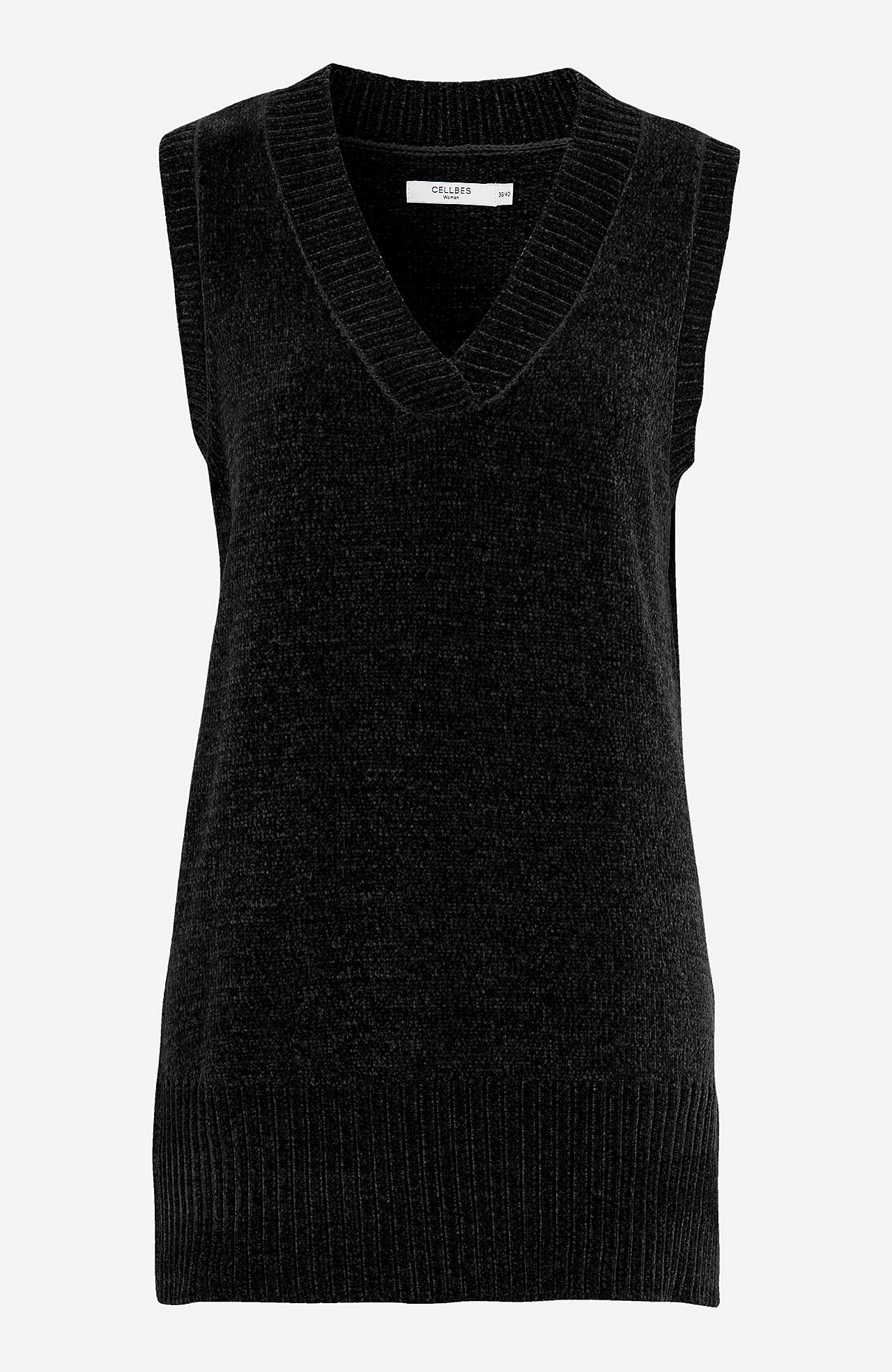 Soft waistcoat in chenille