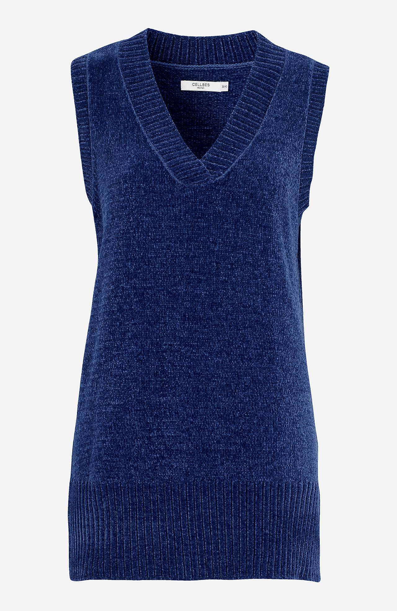 Soft waistcoat in chenille