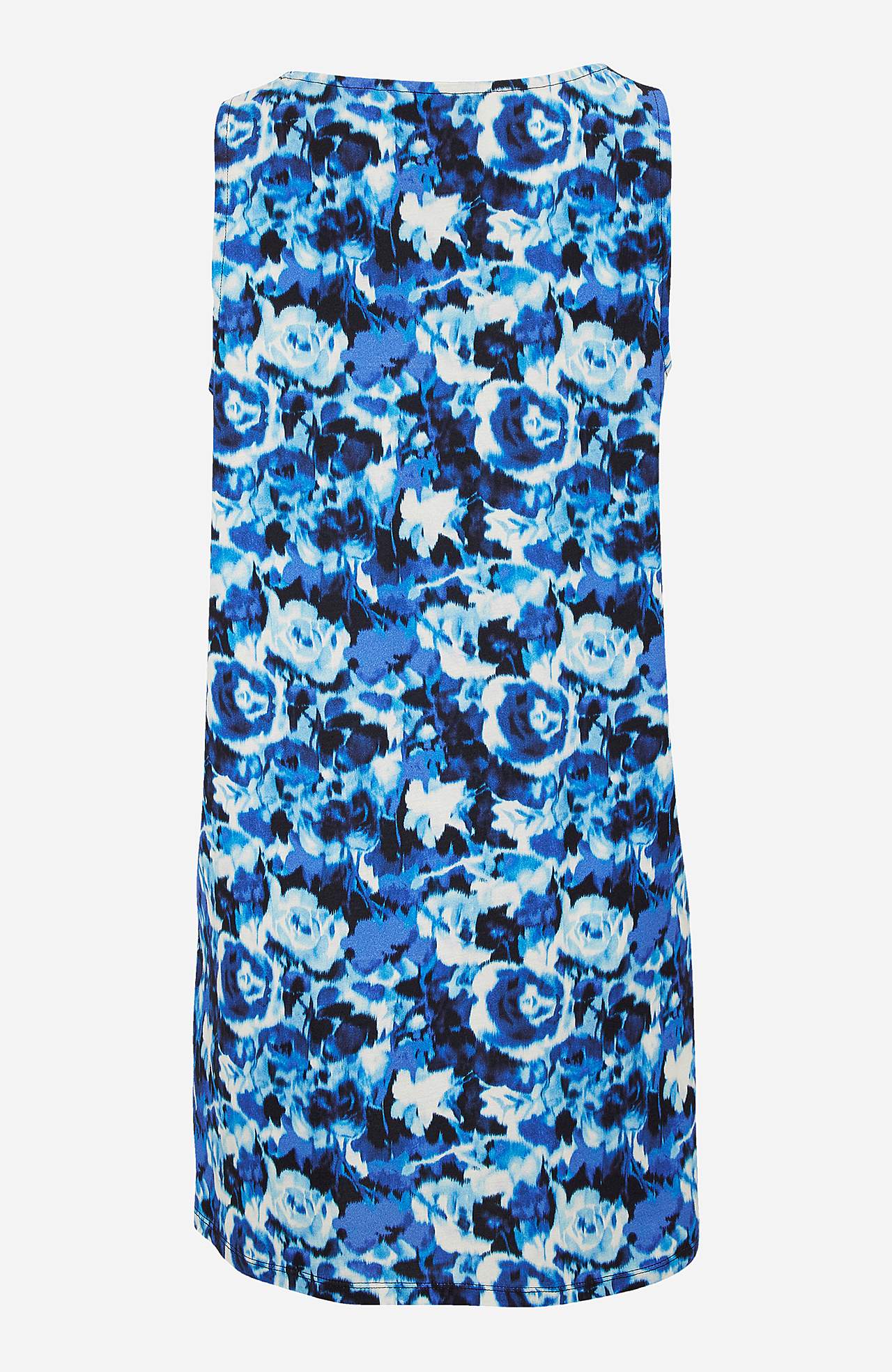 Sleeveless, patterned jersey tuniq