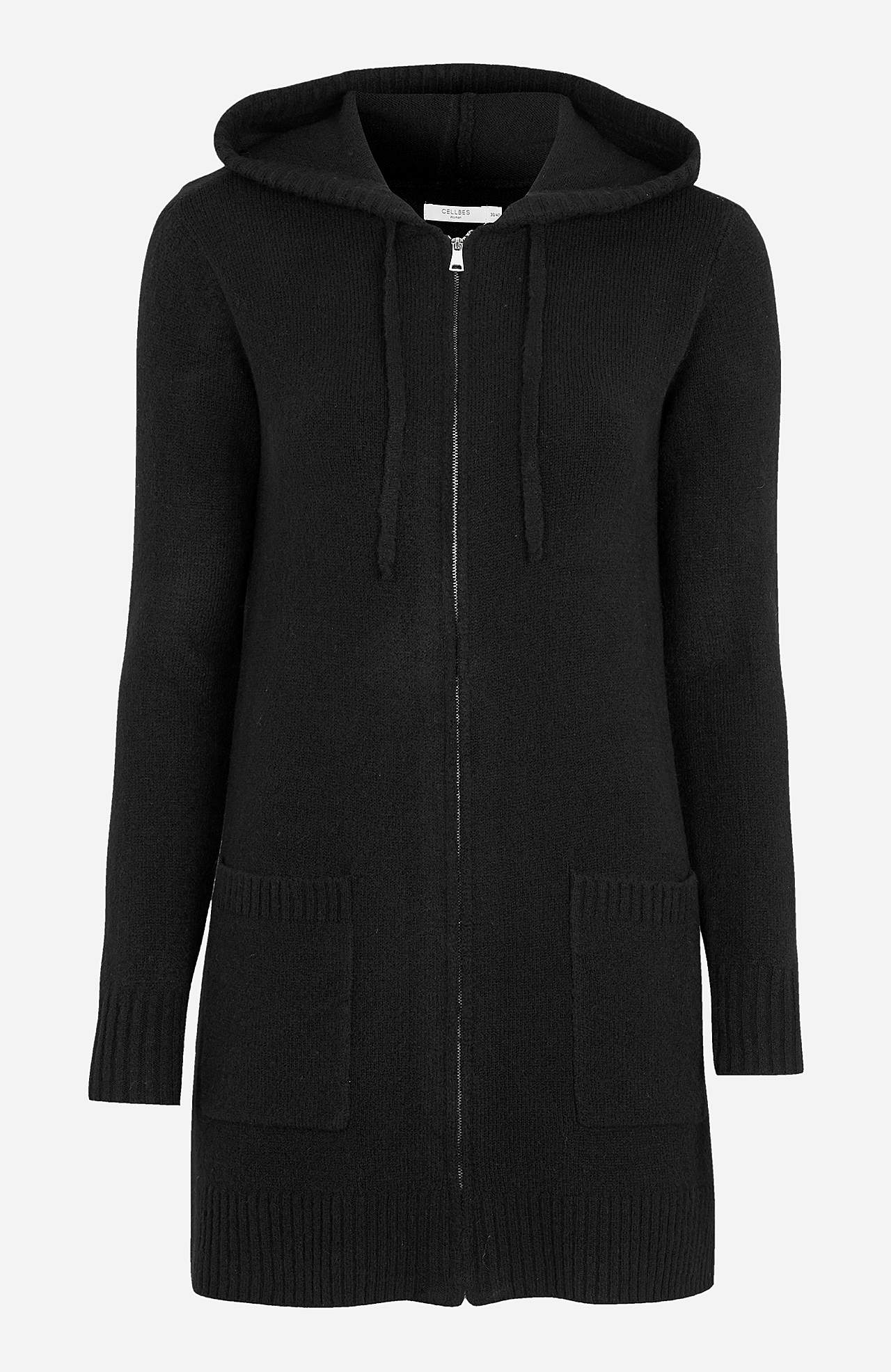 Soft cardigan with hood