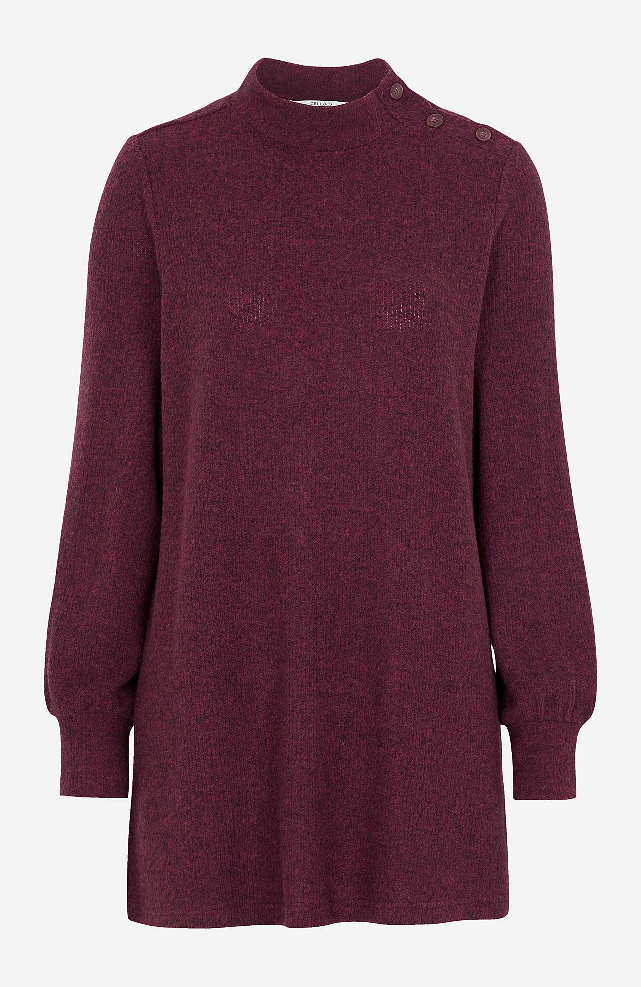 Soft tunic with turtleneck