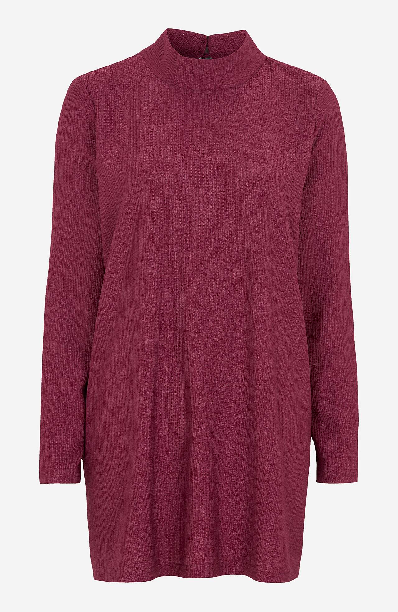 Jersey tuniq with half turtlneck and long sleeves Linda