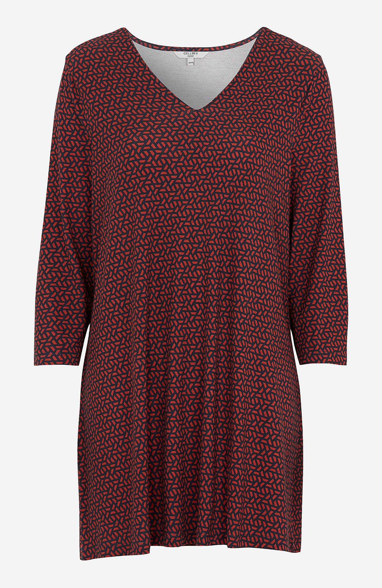 Patterned jersey tuniq