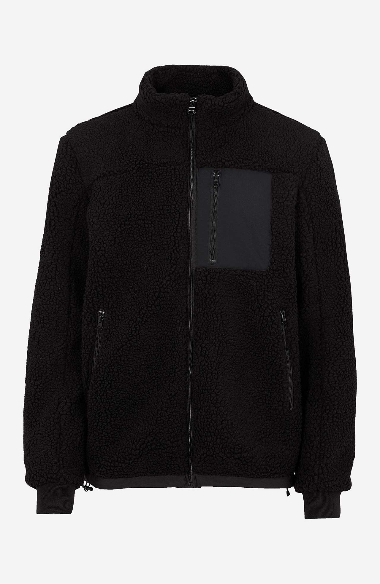 Fully lined jacket in teddy fabric Ted