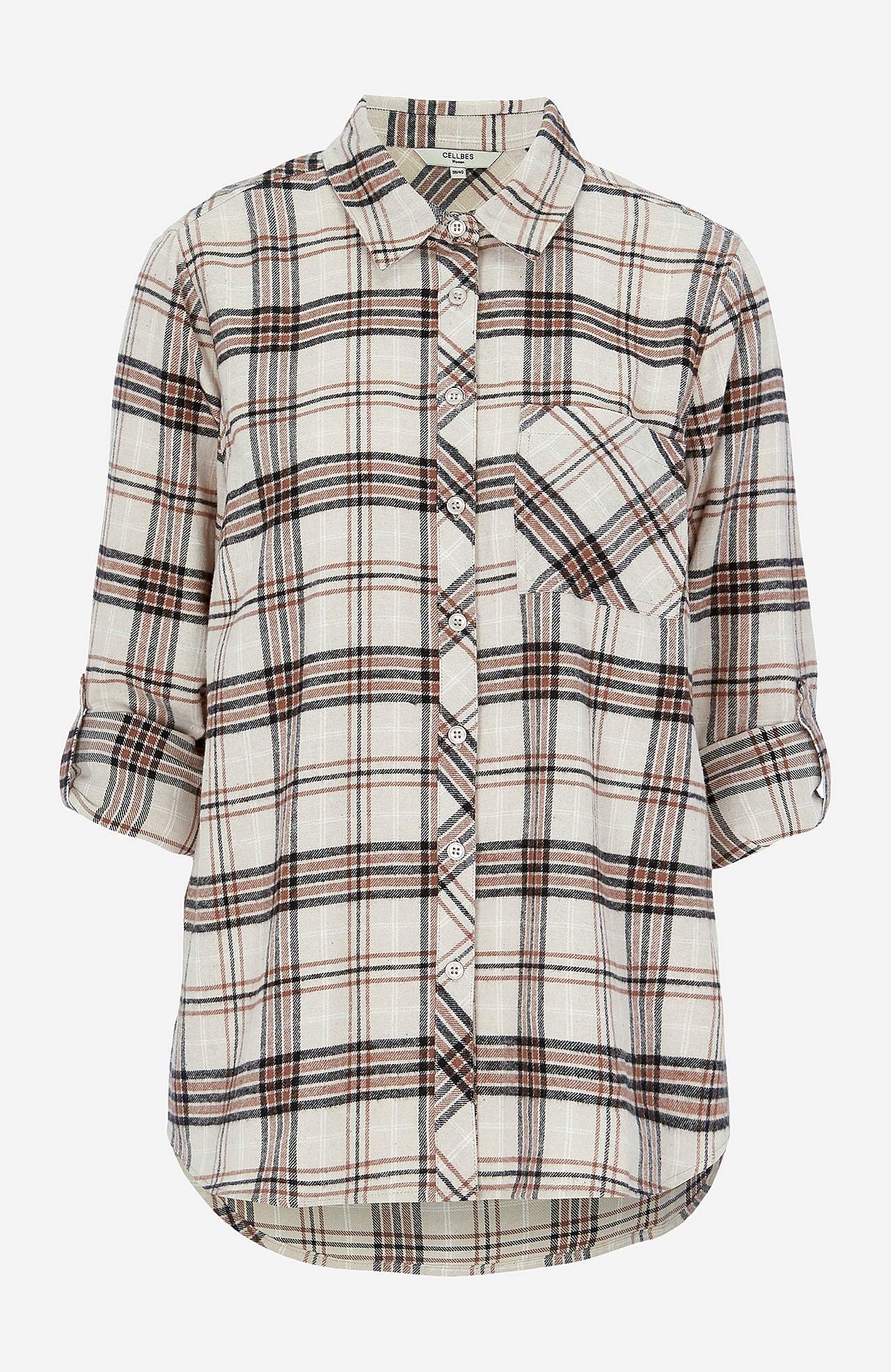 Checked flannel shirt