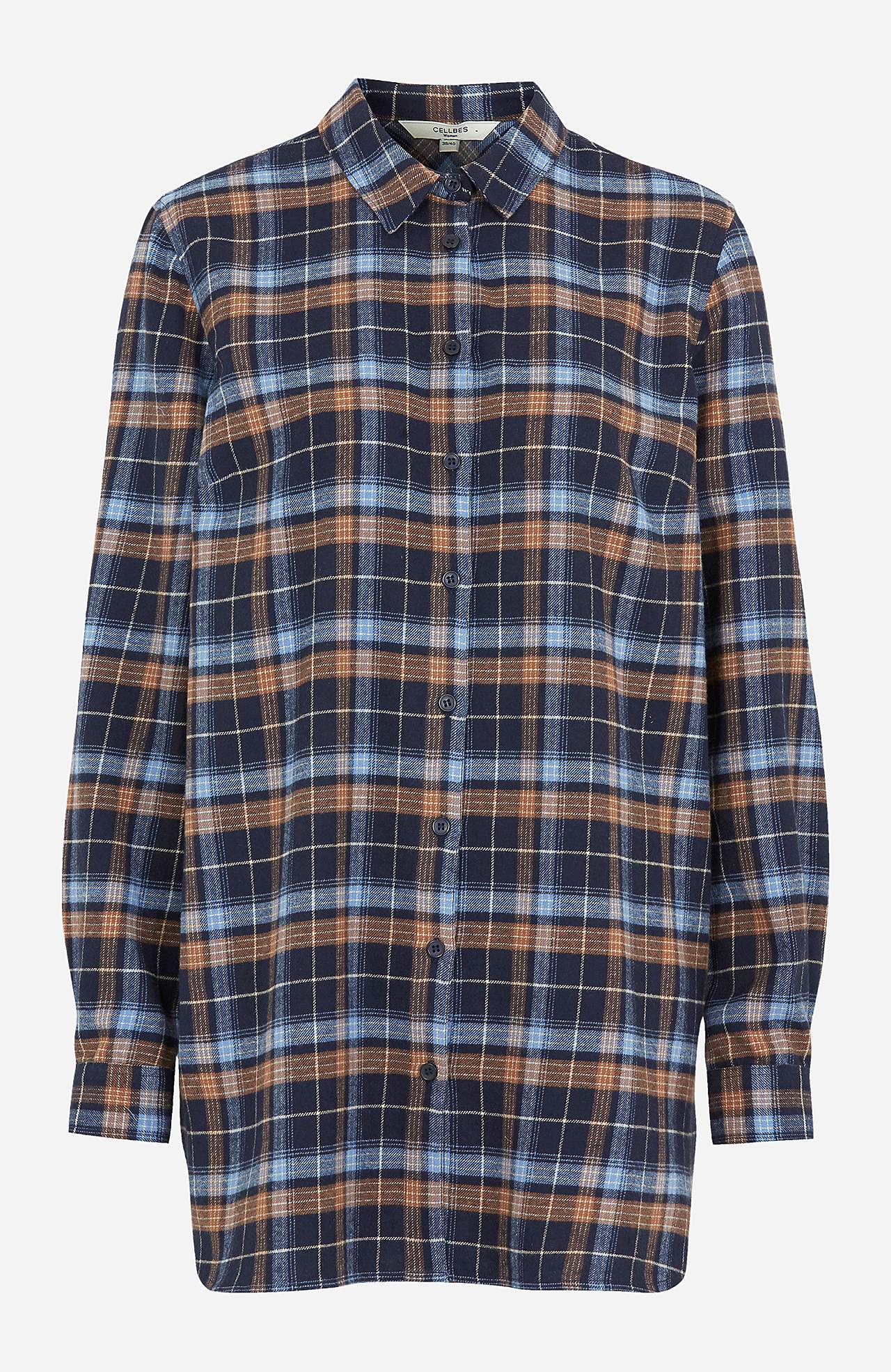 Long shirt in flannel