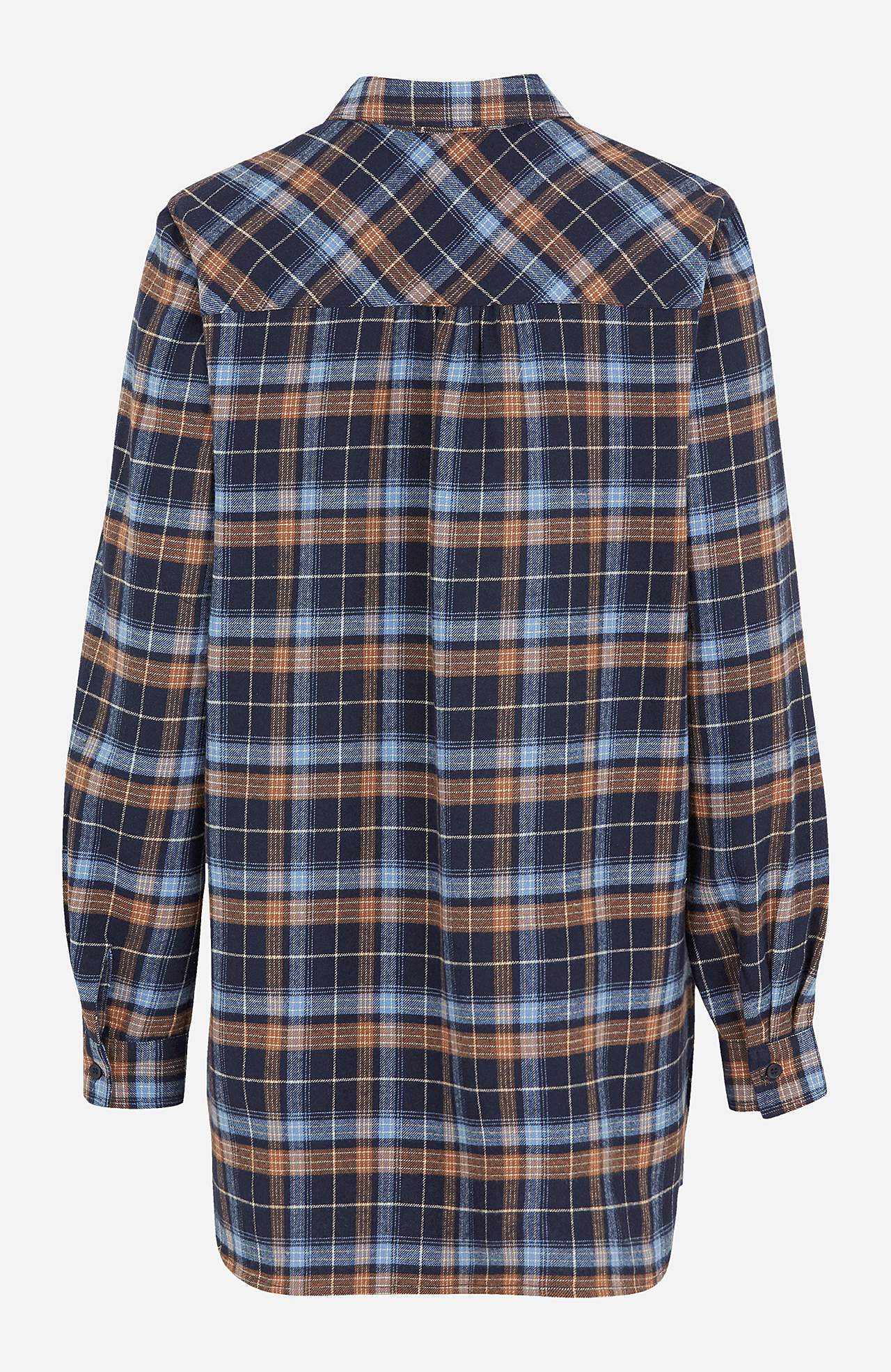 Long shirt in flannel