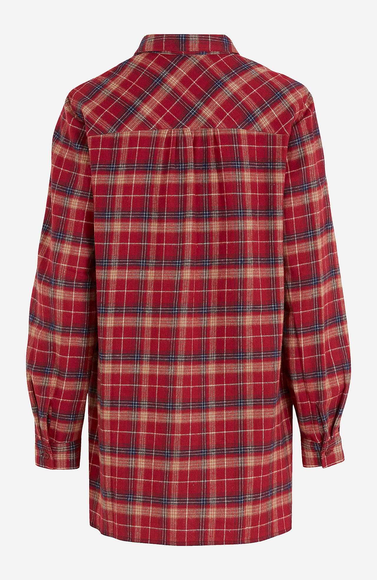 Long shirt in flannel