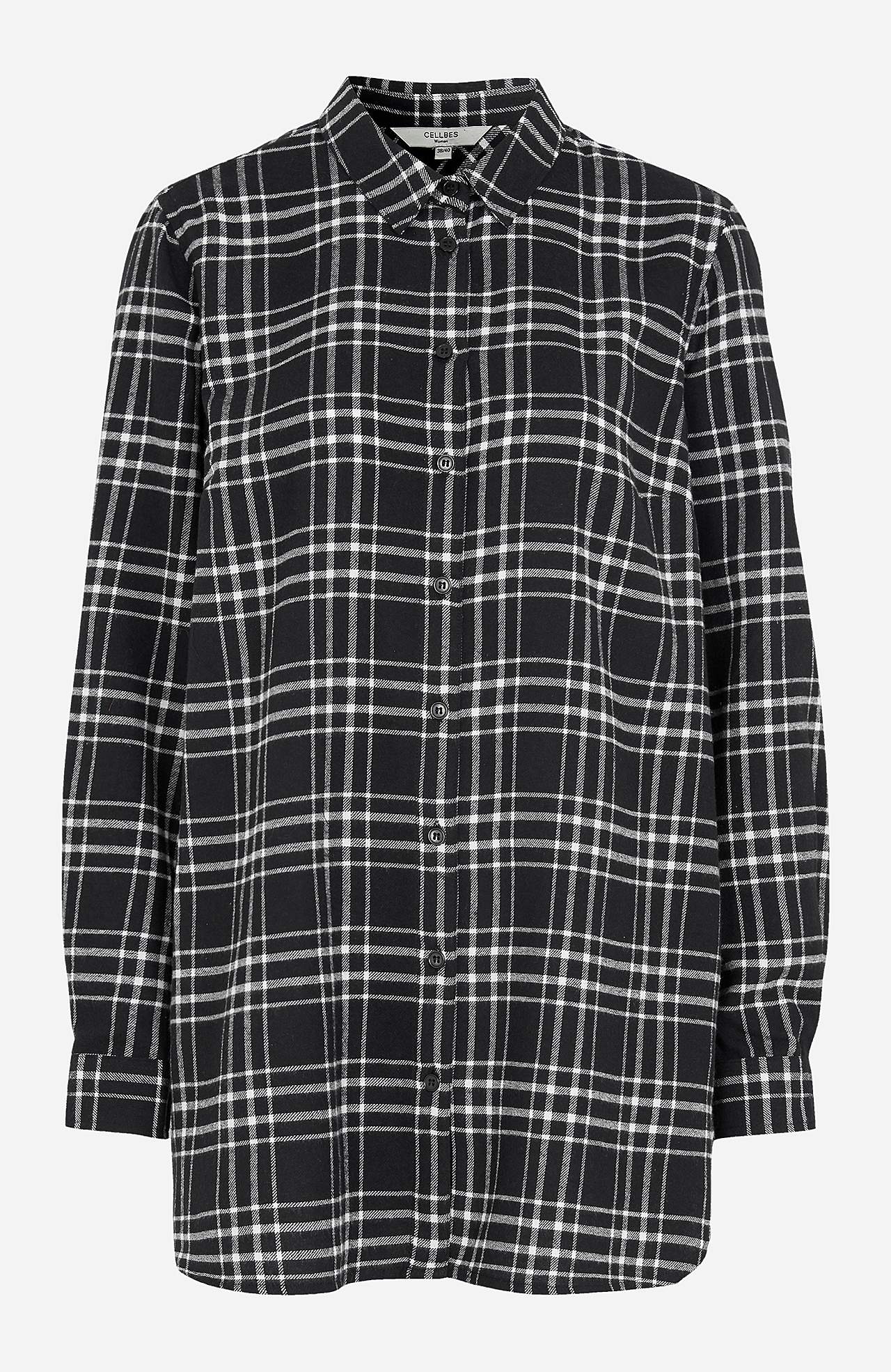 Long shirt in flannel