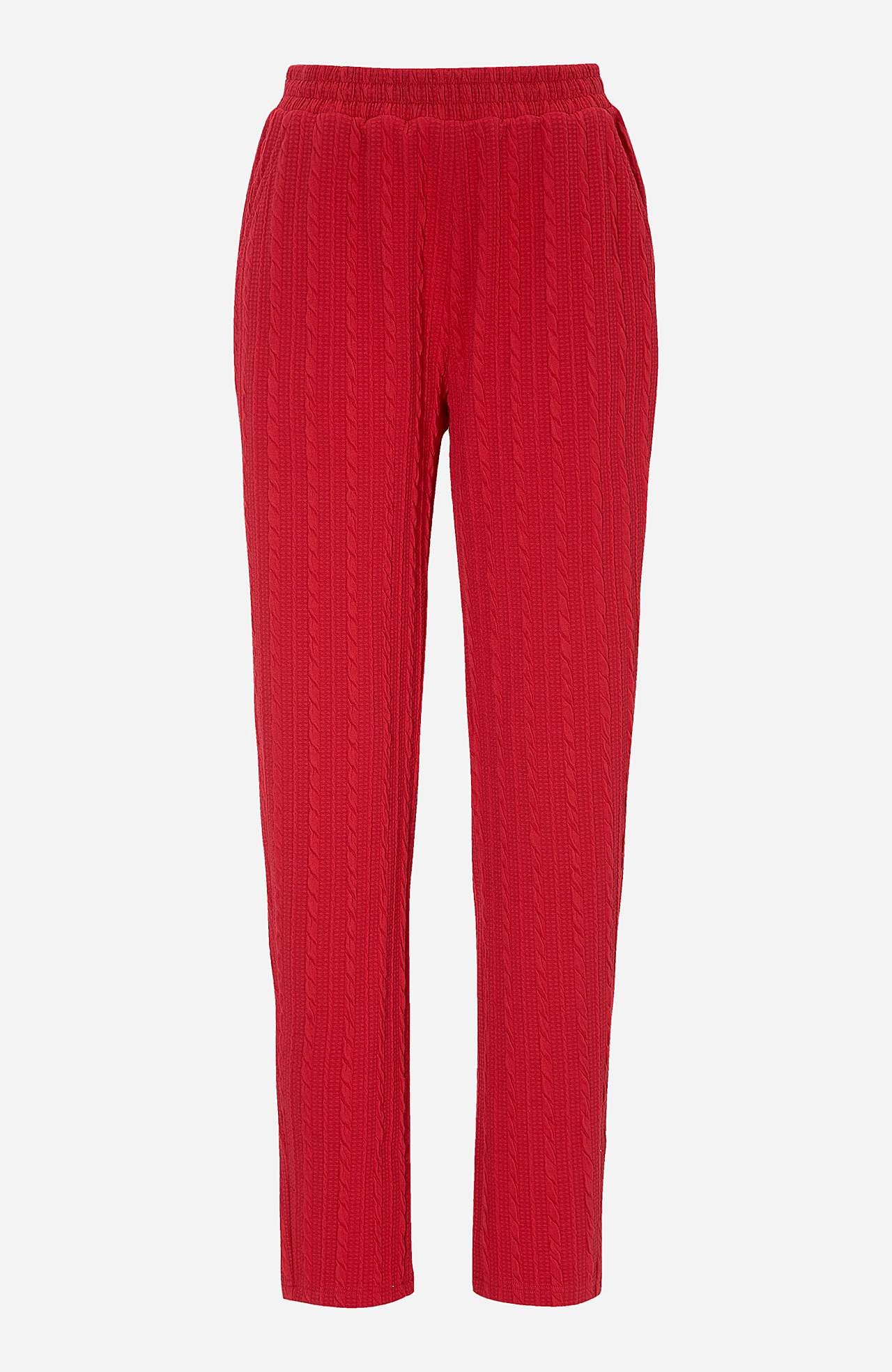 Textured-knit jersey pants Cara
