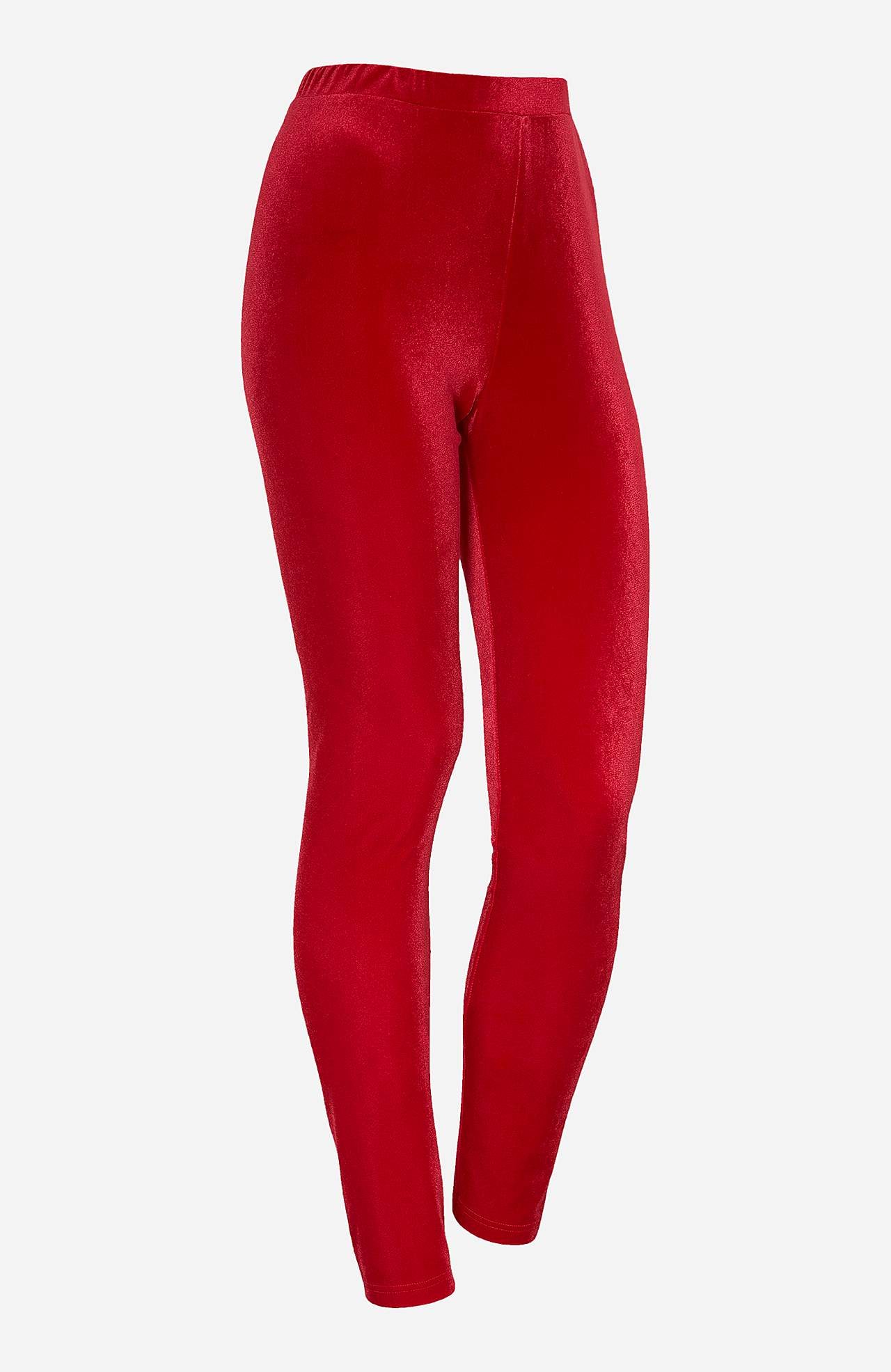 Leggings in velvet