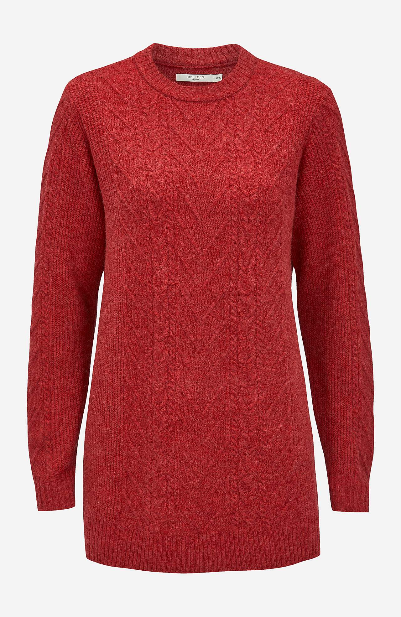 Cable knit tunic