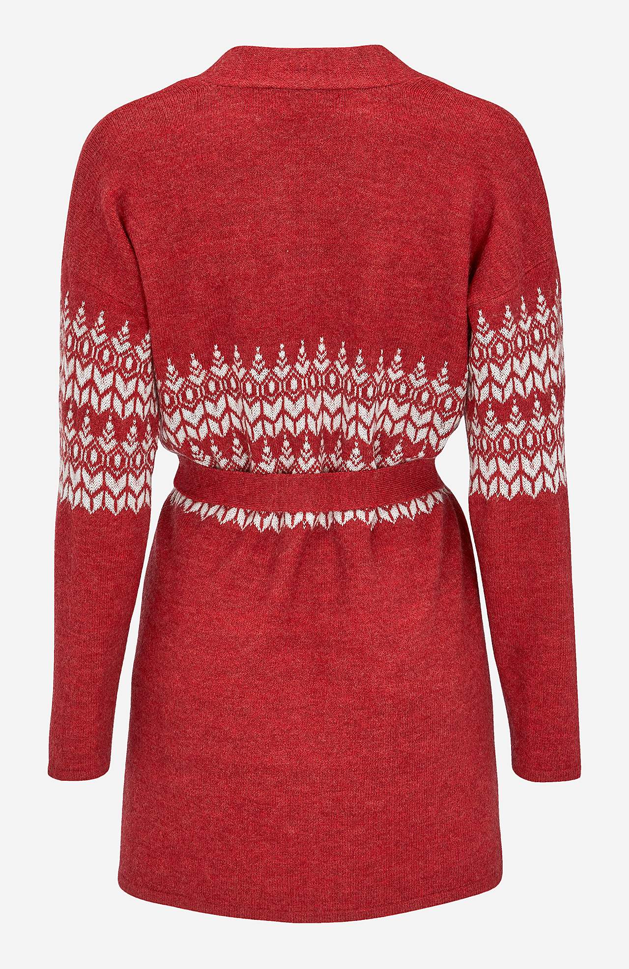 Jacquard-knit cardigan