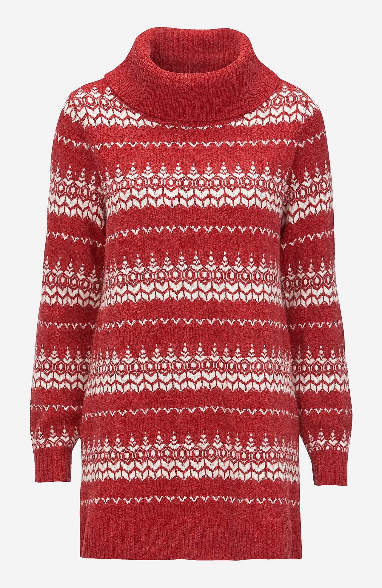 Jacquard-knit tunic